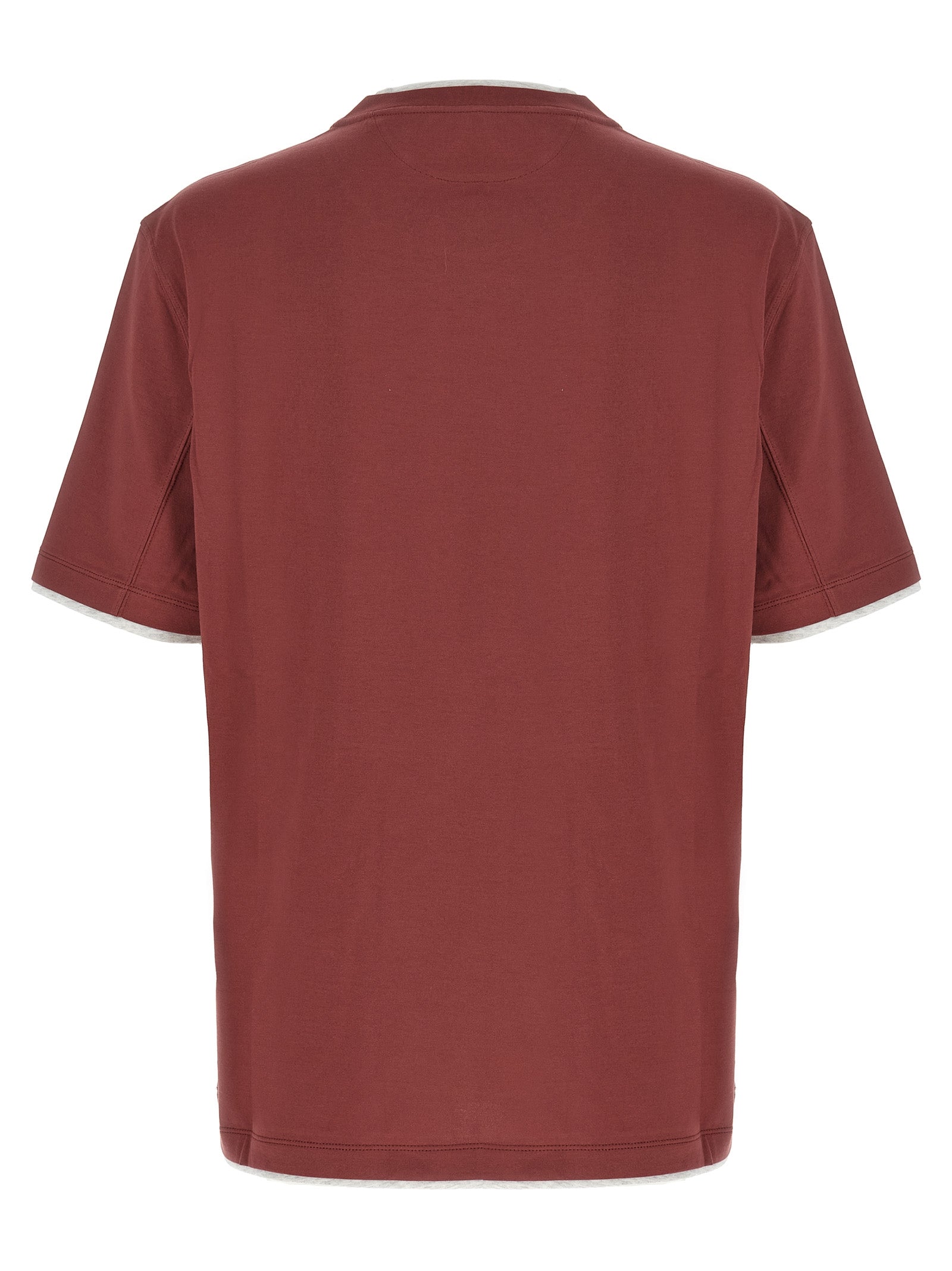 Brunello Cucinelli Men Double Layer T-Shirt BRUNELLO CUCINELLI