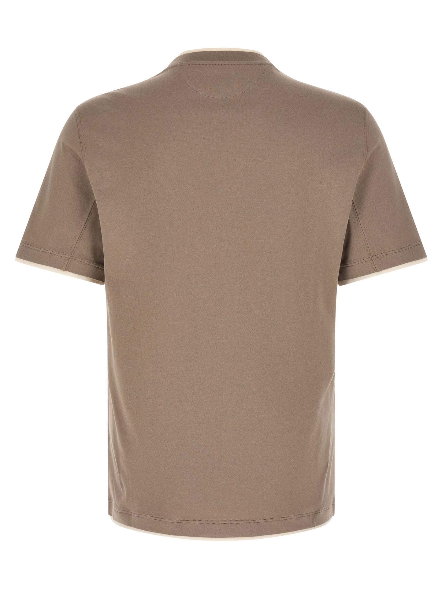 Brunello Cucinelli Men Double Layer T-Shirt BRUNELLO CUCINELLI