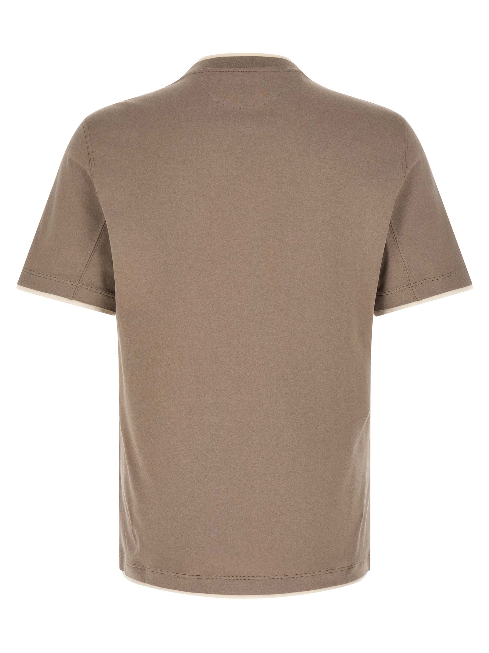 Brunello Cucinelli Men Double Layer T-Shirt BRUNELLO CUCINELLI