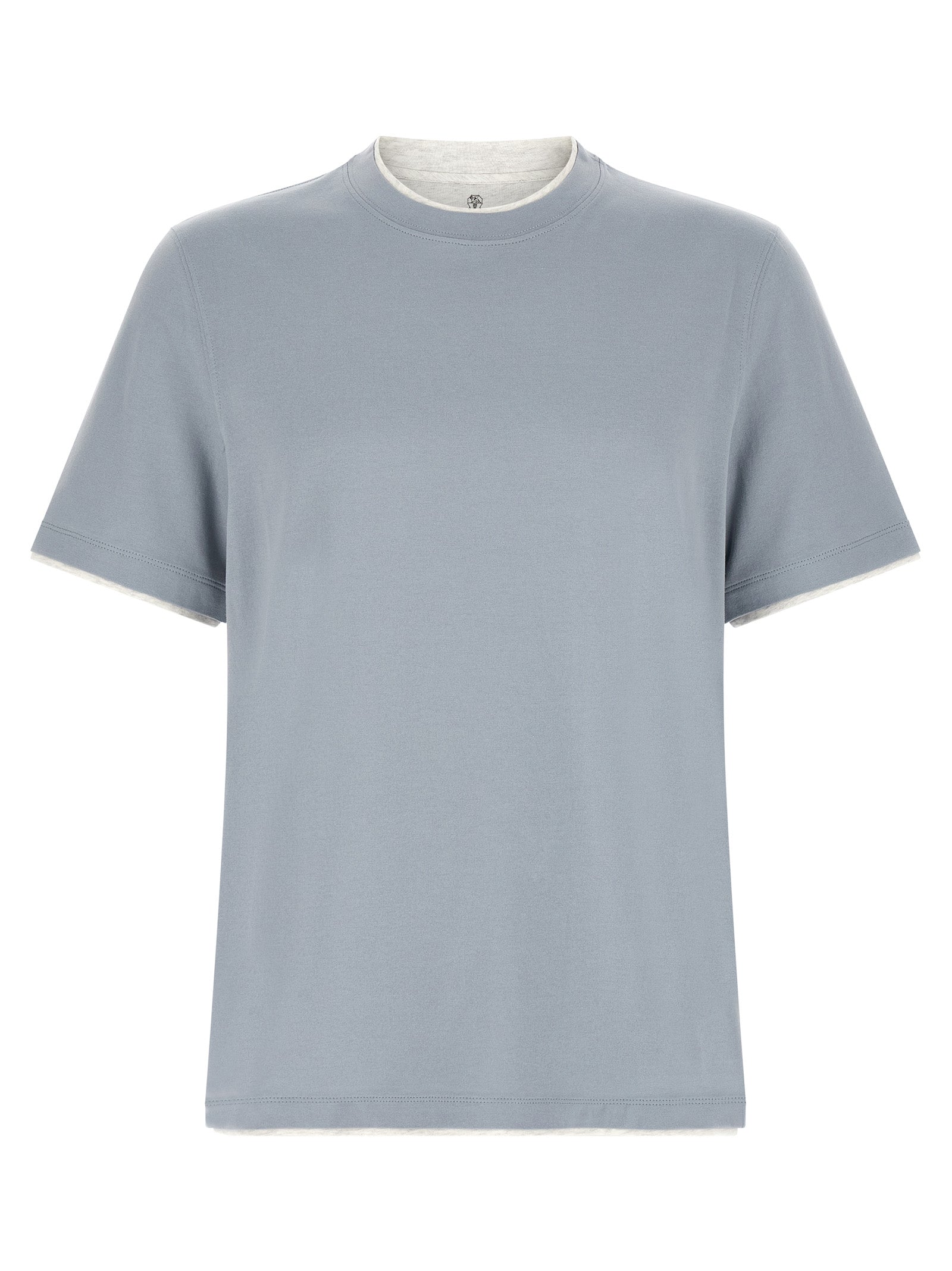 Brunello Cucinelli Men Double Layer T-Shirt BRUNELLO CUCINELLI
