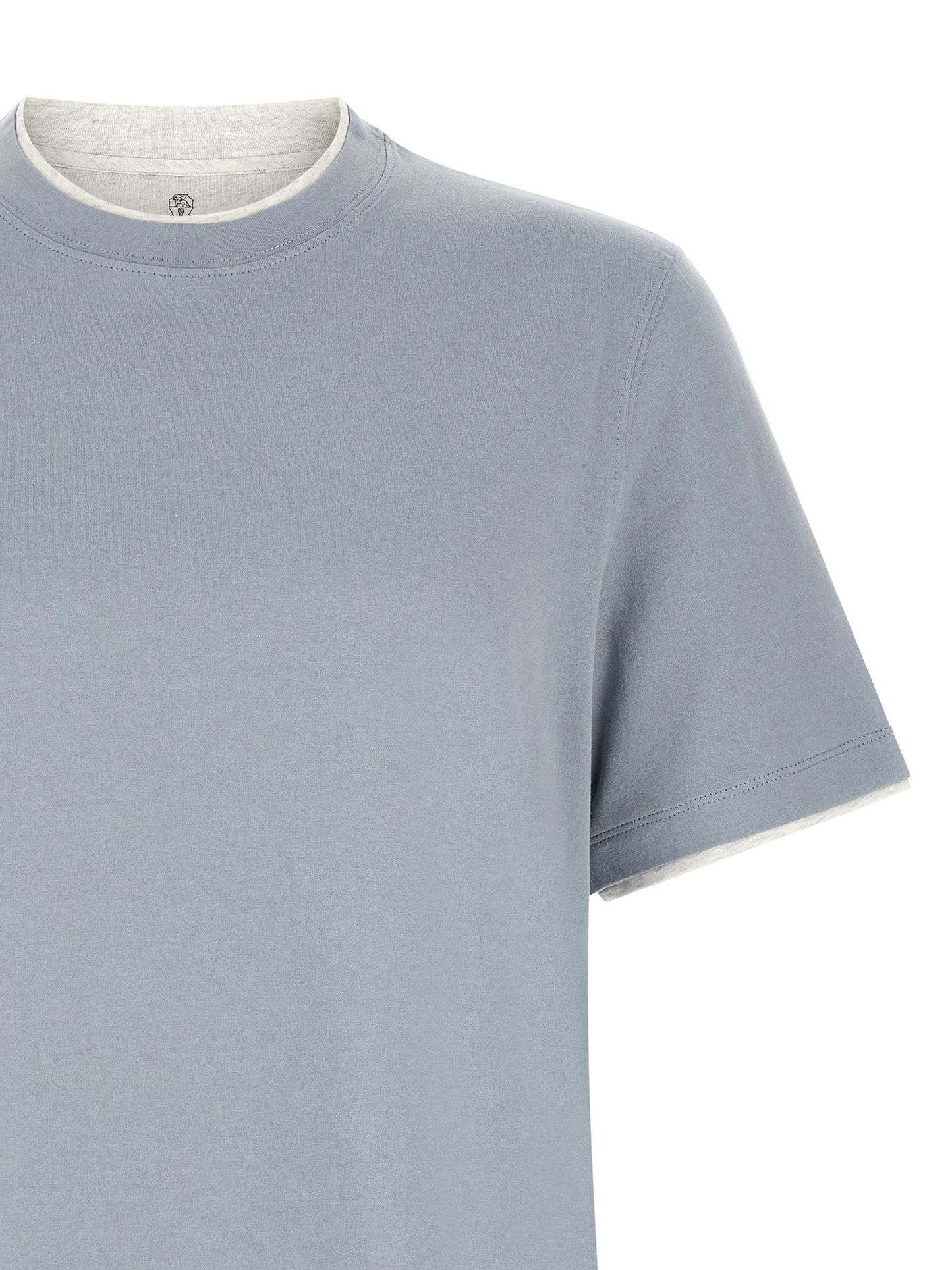 Brunello Cucinelli Men Double Layer T-Shirt BRUNELLO CUCINELLI