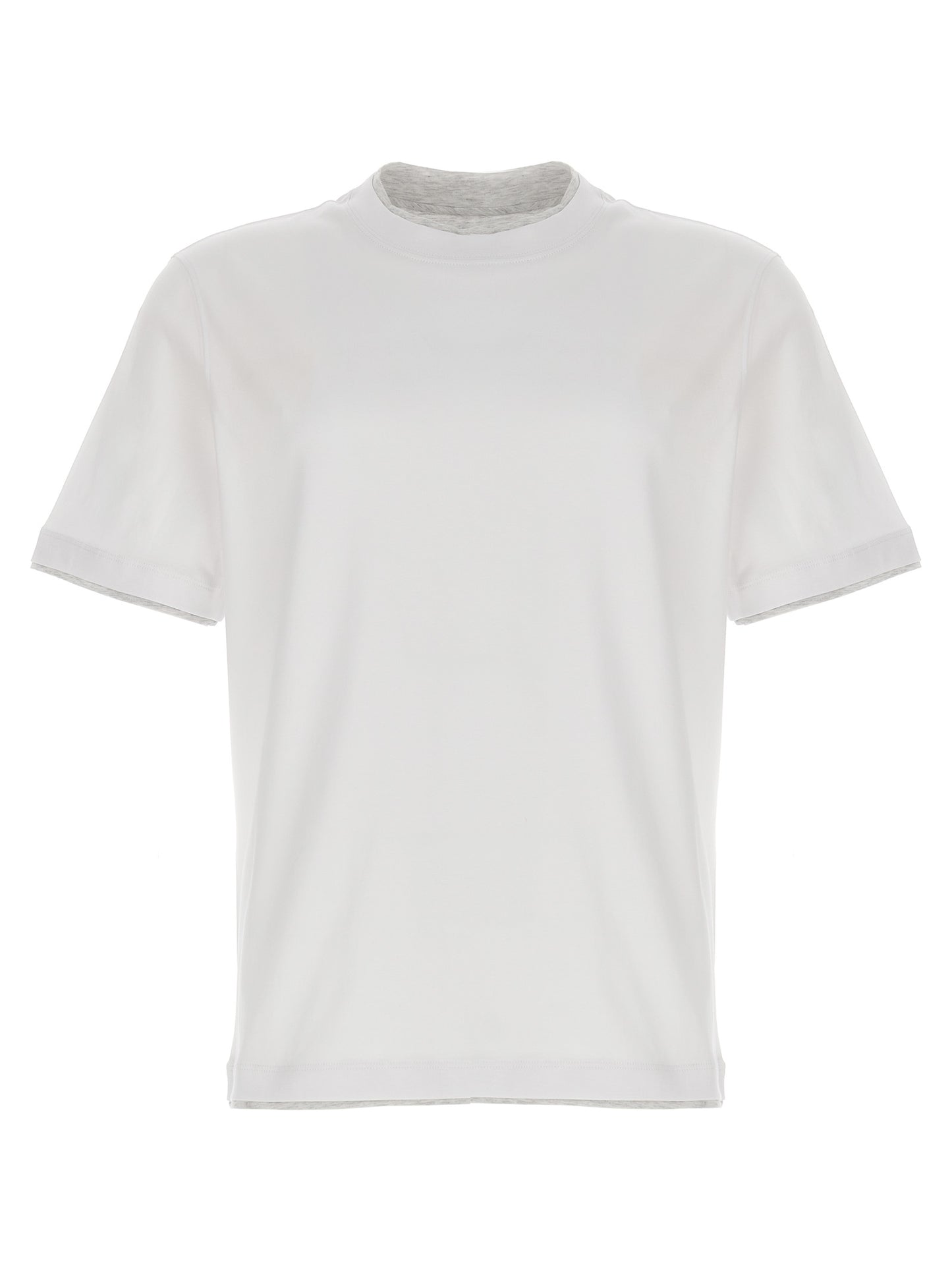 Brunello Cucinelli Men Double Layer T-Shirt BRUNELLO CUCINELLI