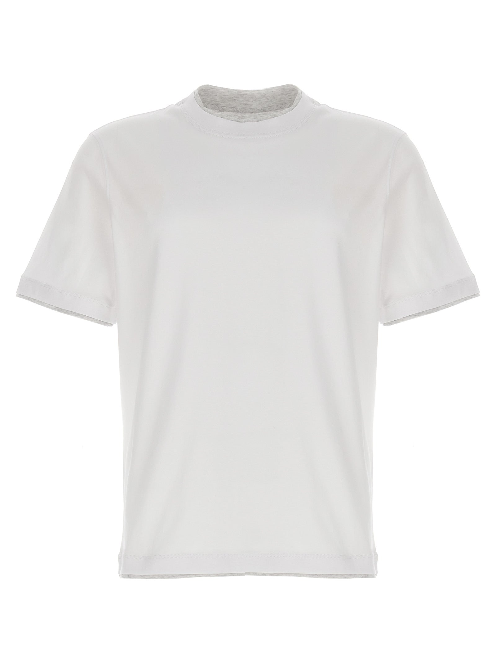 Brunello Cucinelli Men Double Layer T-Shirt BRUNELLO CUCINELLI