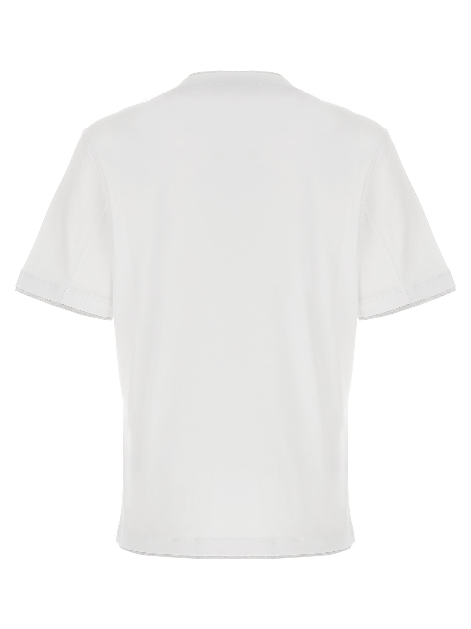 Brunello Cucinelli Men Double Layer T-Shirt BRUNELLO CUCINELLI