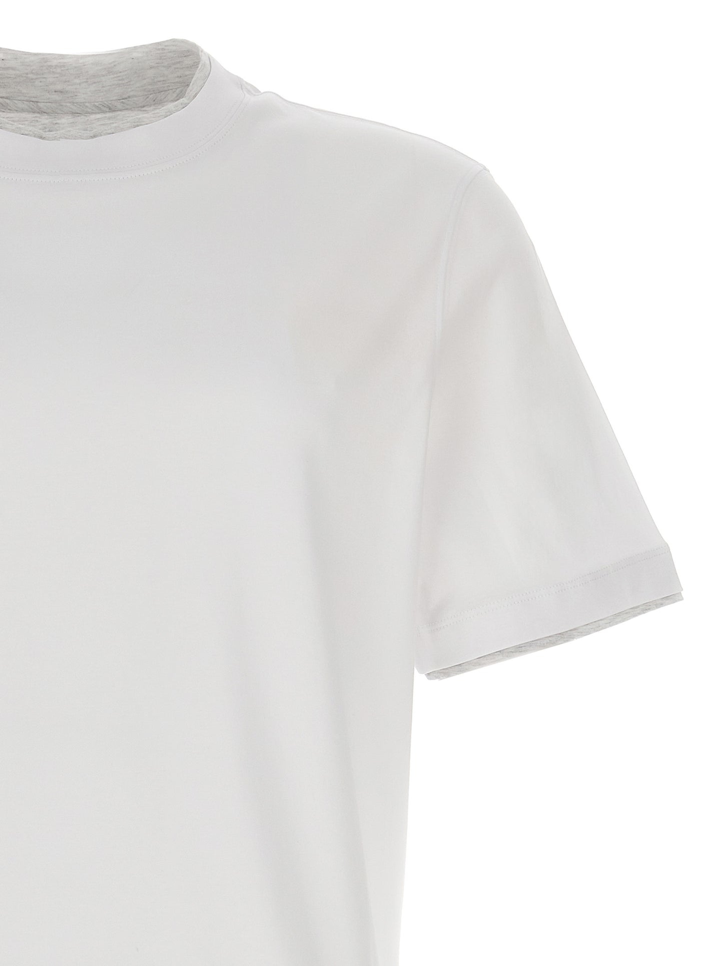 Brunello Cucinelli Men Double Layer T-Shirt BRUNELLO CUCINELLI