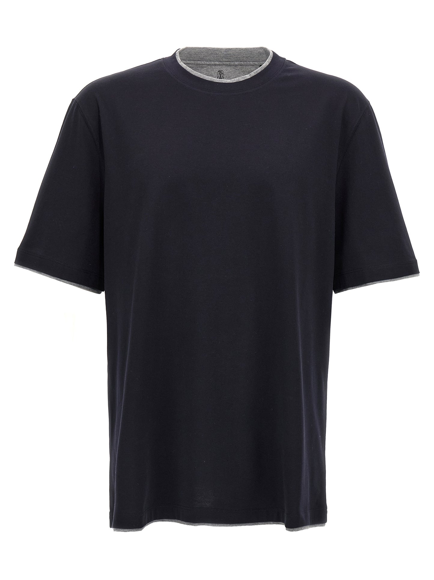 Brunello Cucinelli Men Double Layer T-Shirt BRUNELLO CUCINELLI