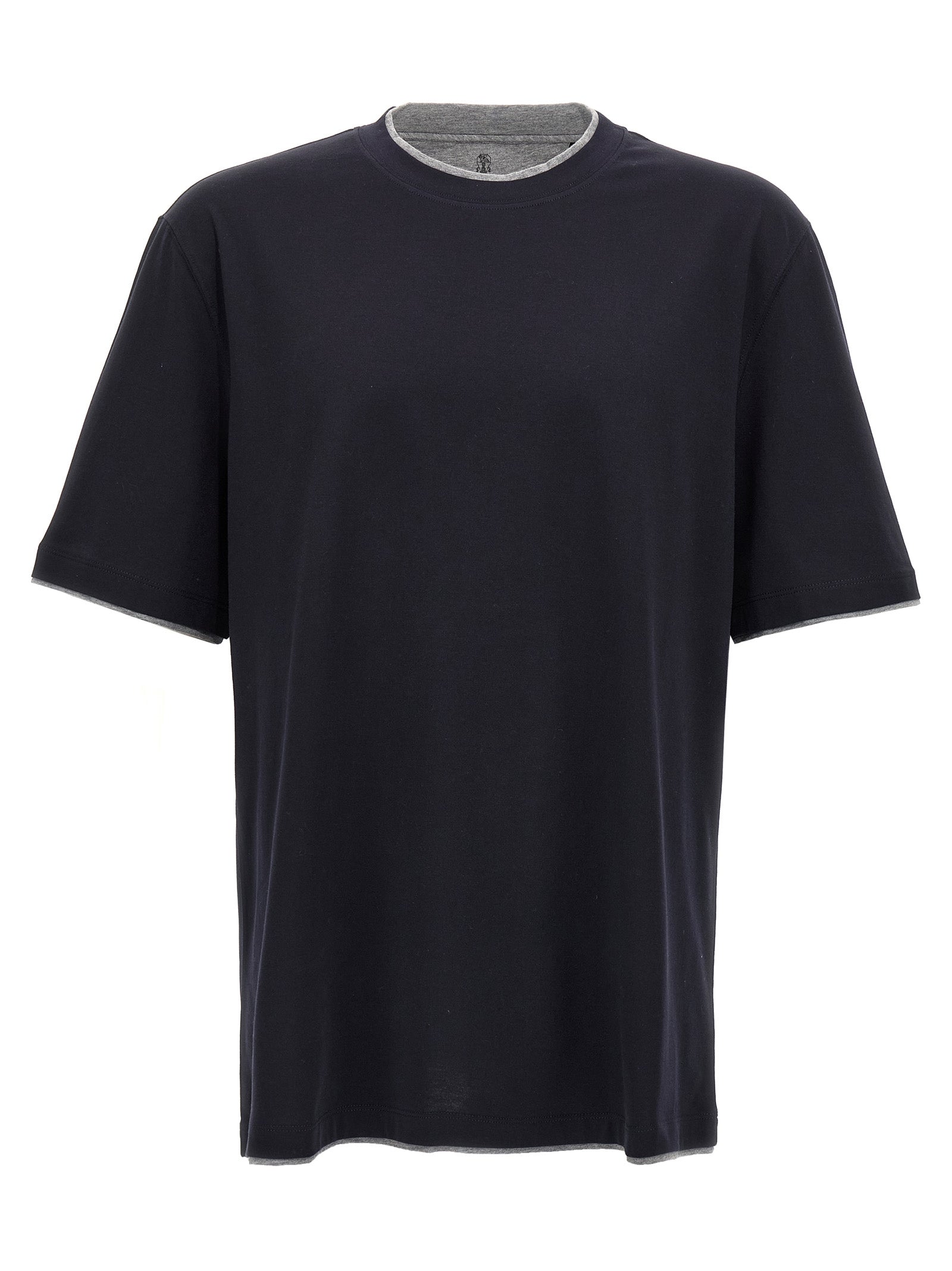 Brunello Cucinelli Men Double Layer T-Shirt BRUNELLO CUCINELLI