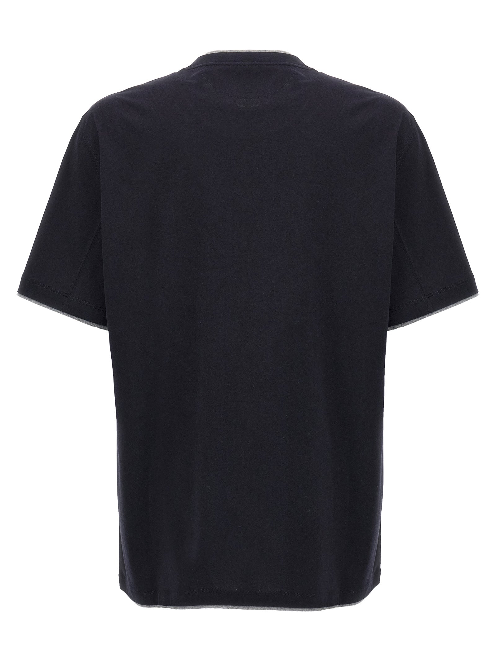 Brunello Cucinelli Men Double Layer T-Shirt BRUNELLO CUCINELLI