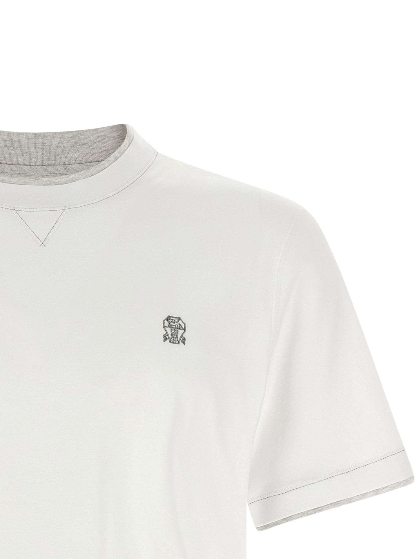 Brunello Cucinelli Men Double Layer T-Shirt BRUNELLO CUCINELLI