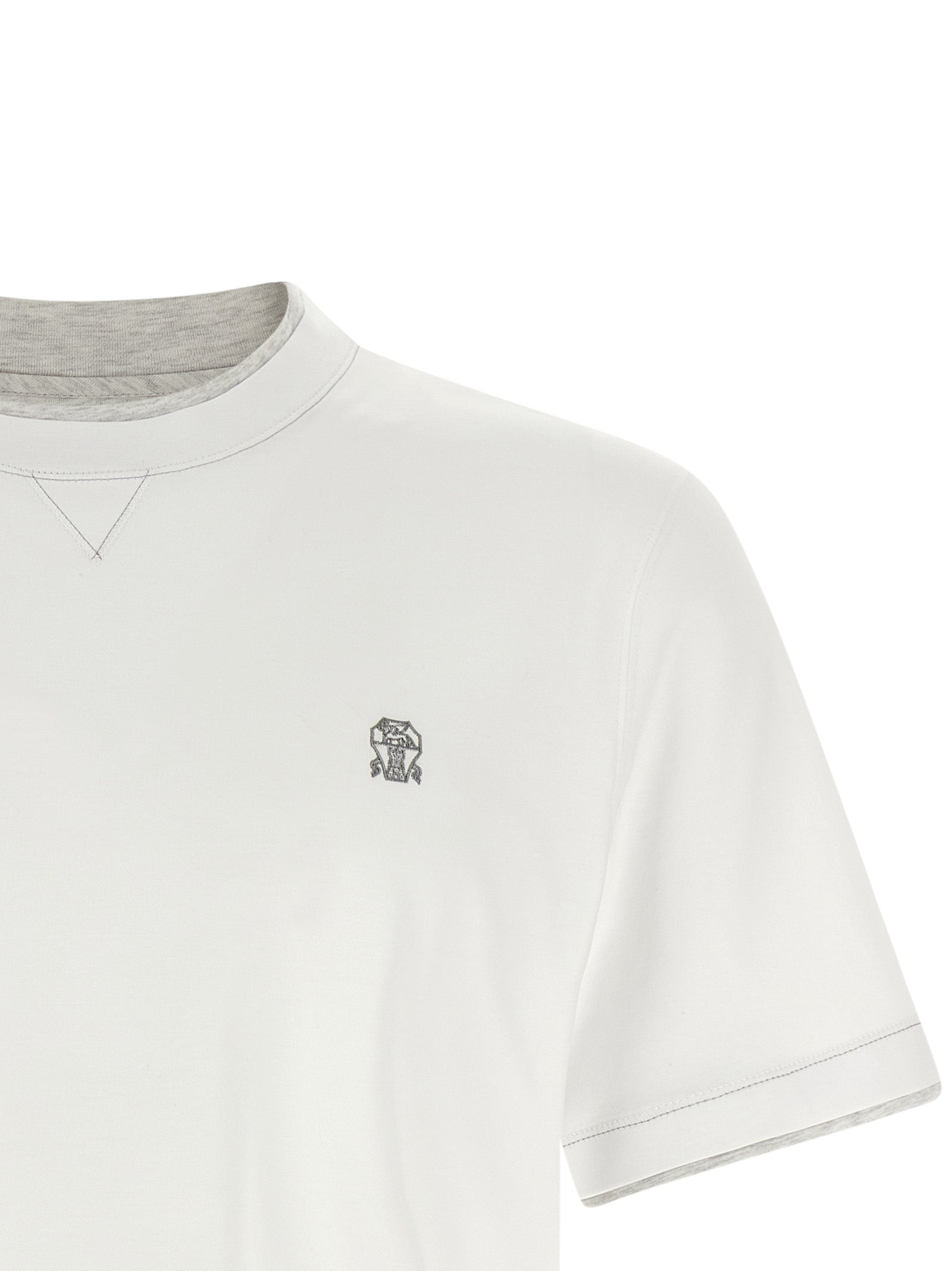 Brunello Cucinelli Men Double Layer T-Shirt BRUNELLO CUCINELLI
