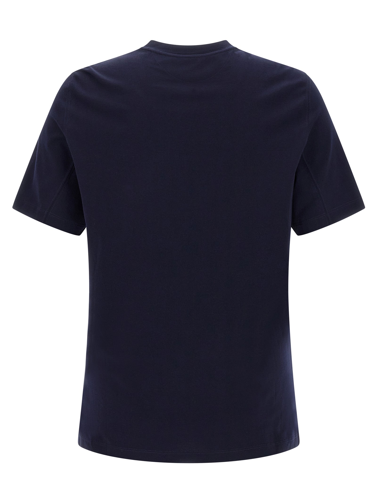 Brunello Cucinelli Men Logo Print T-Shirt BRUNELLO CUCINELLI