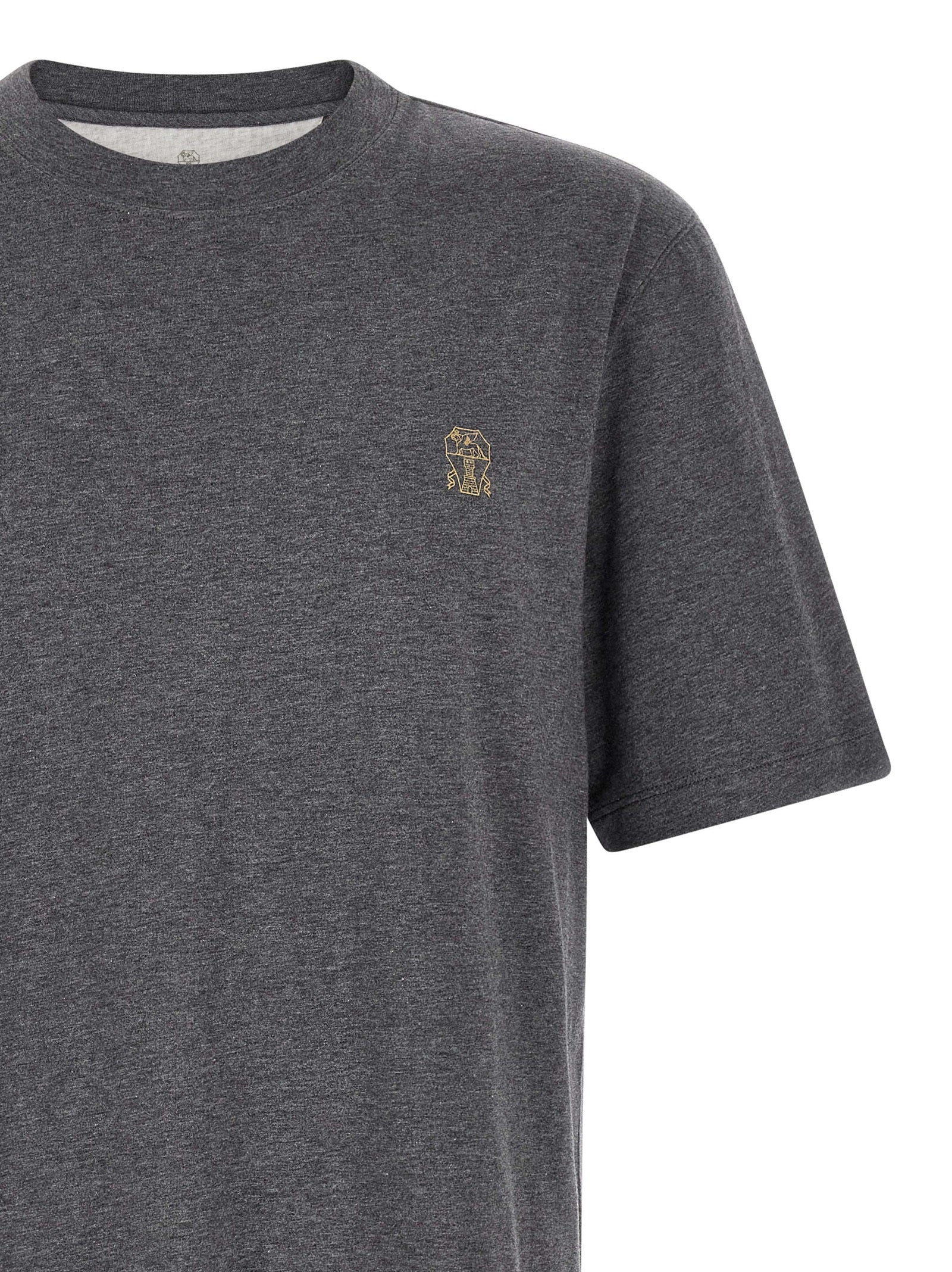 Brunello Cucinelli Men 'Stemma Solomeo' T-Shirt BRUNELLO CUCINELLI