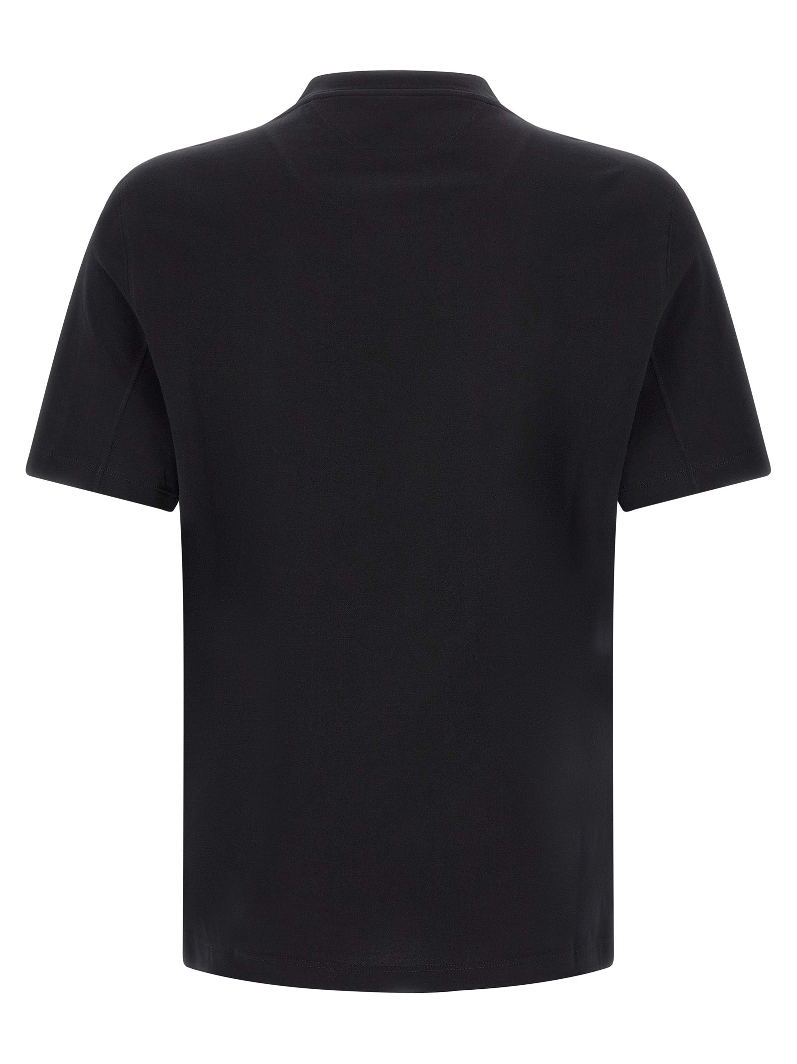 Brunello Cucinelli Men Logo Embroidery T-Shirt BRUNELLO CUCINELLI