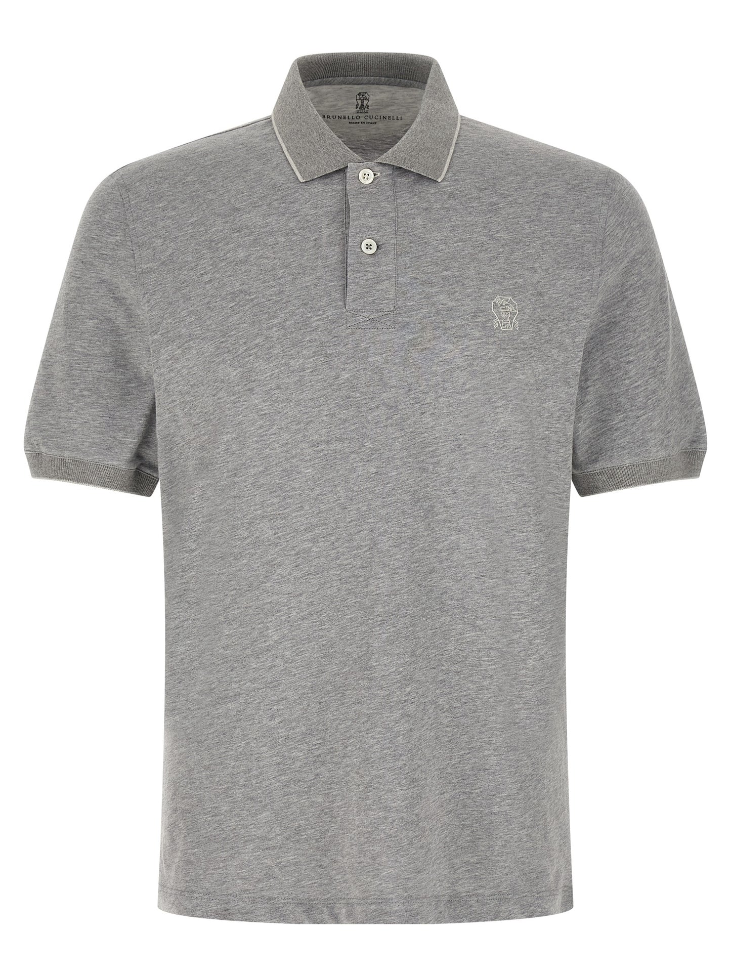 Brunello Cucinelli Men Stretch Jersey Polo Shirt BRUNELLO CUCINELLI