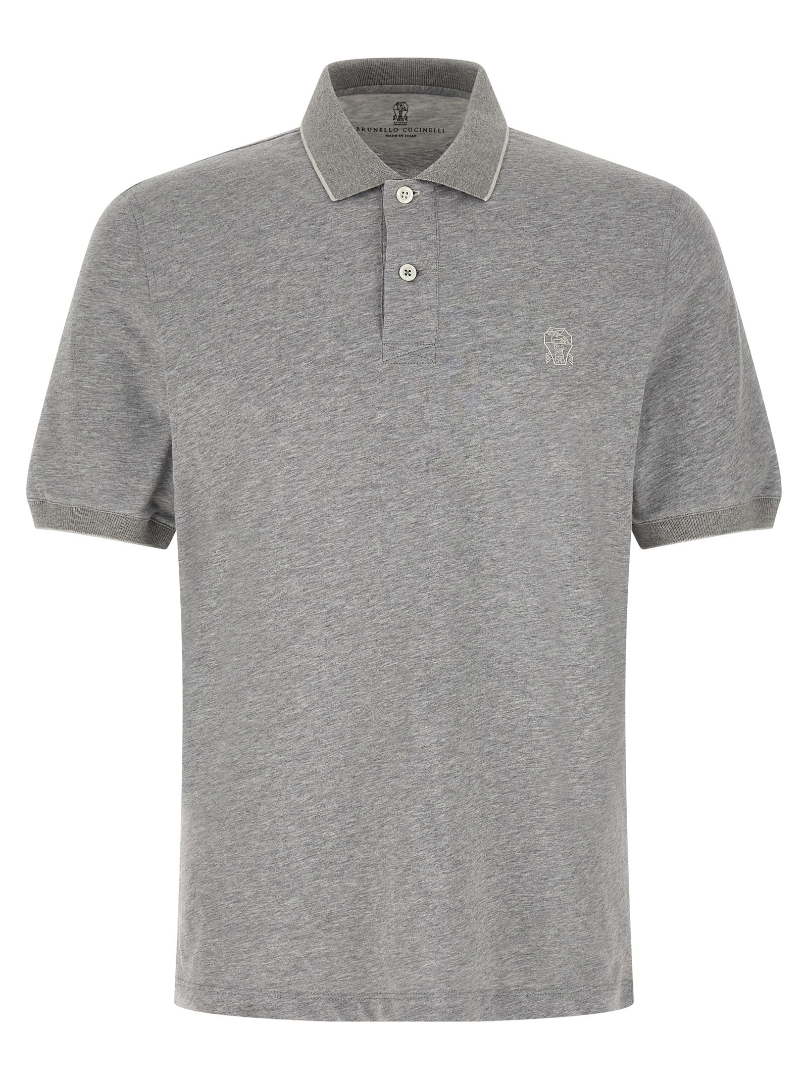 Brunello Cucinelli Men Stretch Jersey Polo Shirt BRUNELLO CUCINELLI