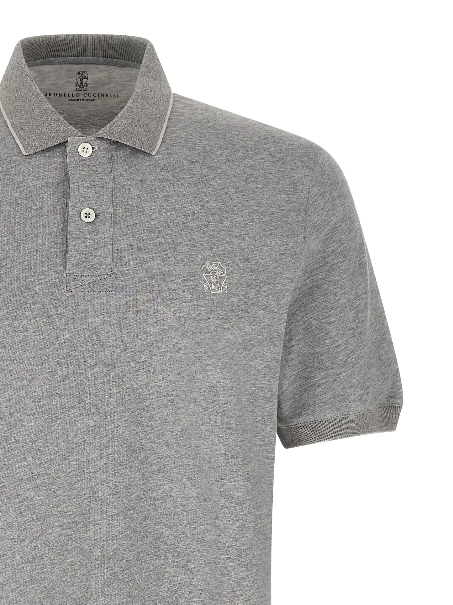 Brunello Cucinelli Men Stretch Jersey Polo Shirt BRUNELLO CUCINELLI