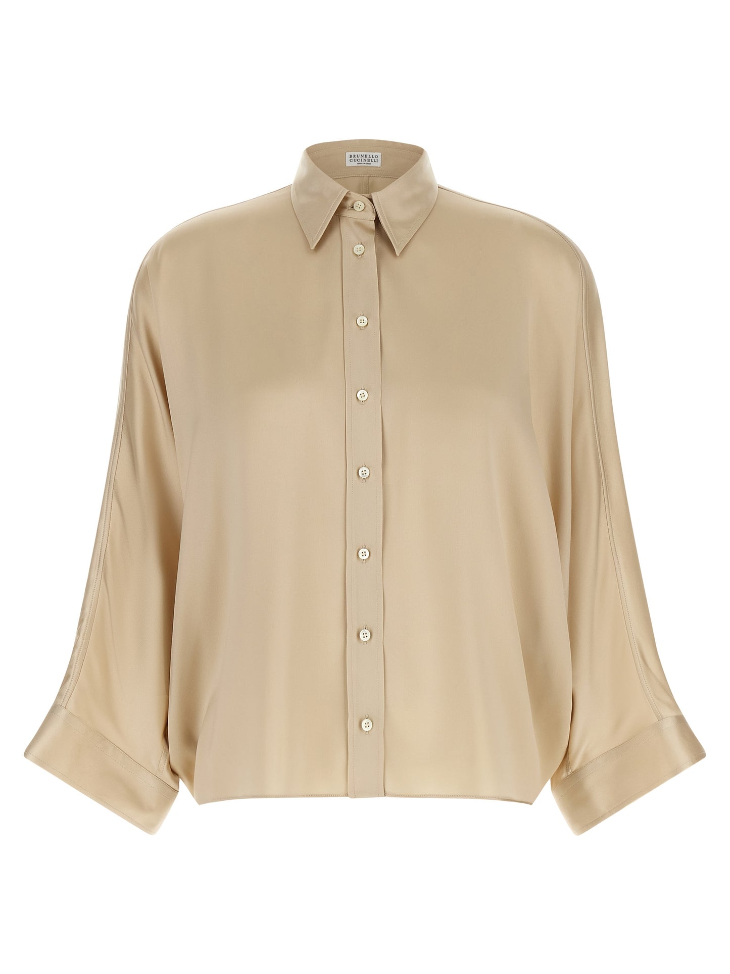 Brunello Cucinelli Women 'Monile' Satin Shirt BRUNELLO CUCINELLI