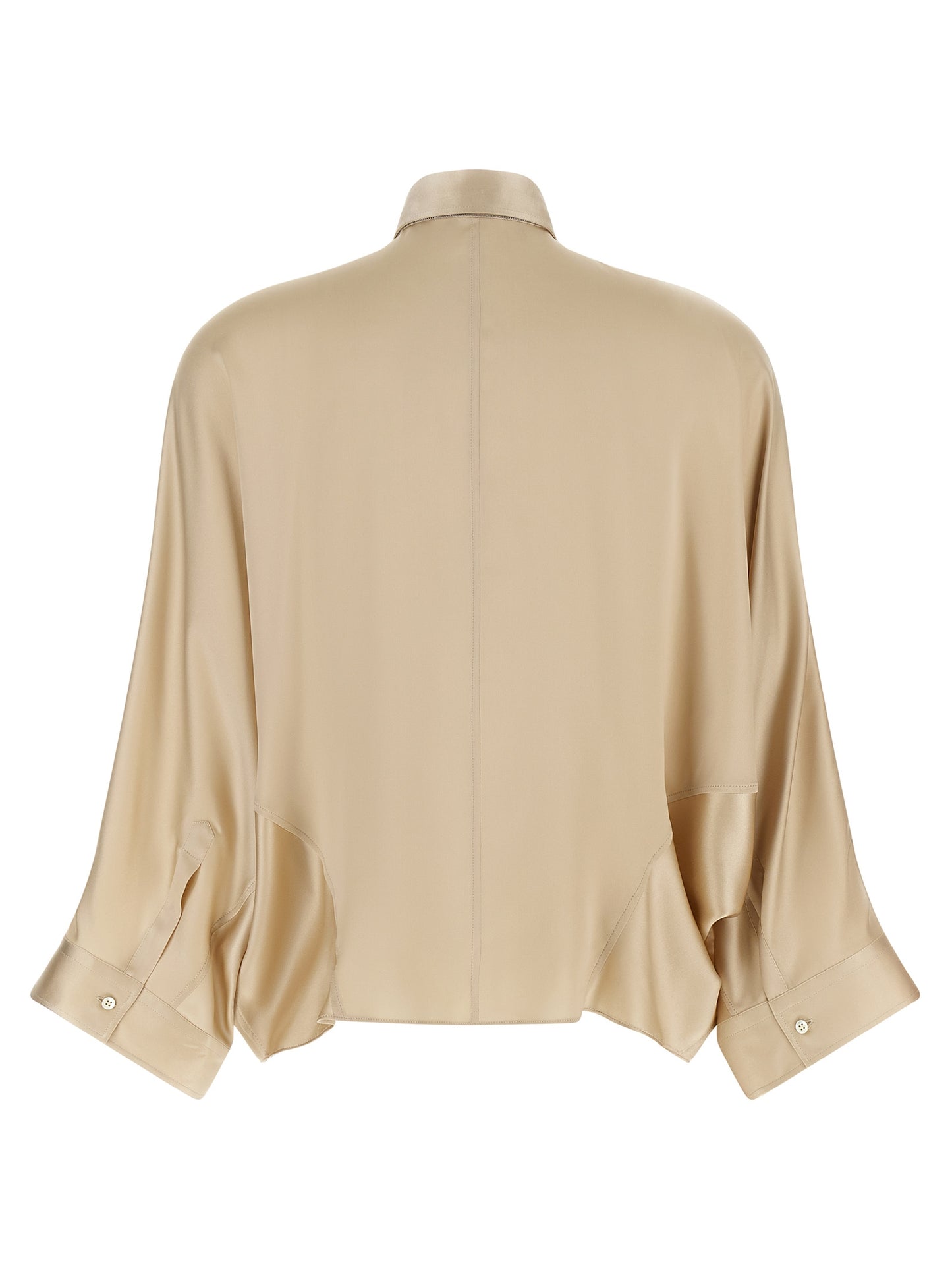 Brunello Cucinelli Women 'Monile' Satin Shirt BRUNELLO CUCINELLI