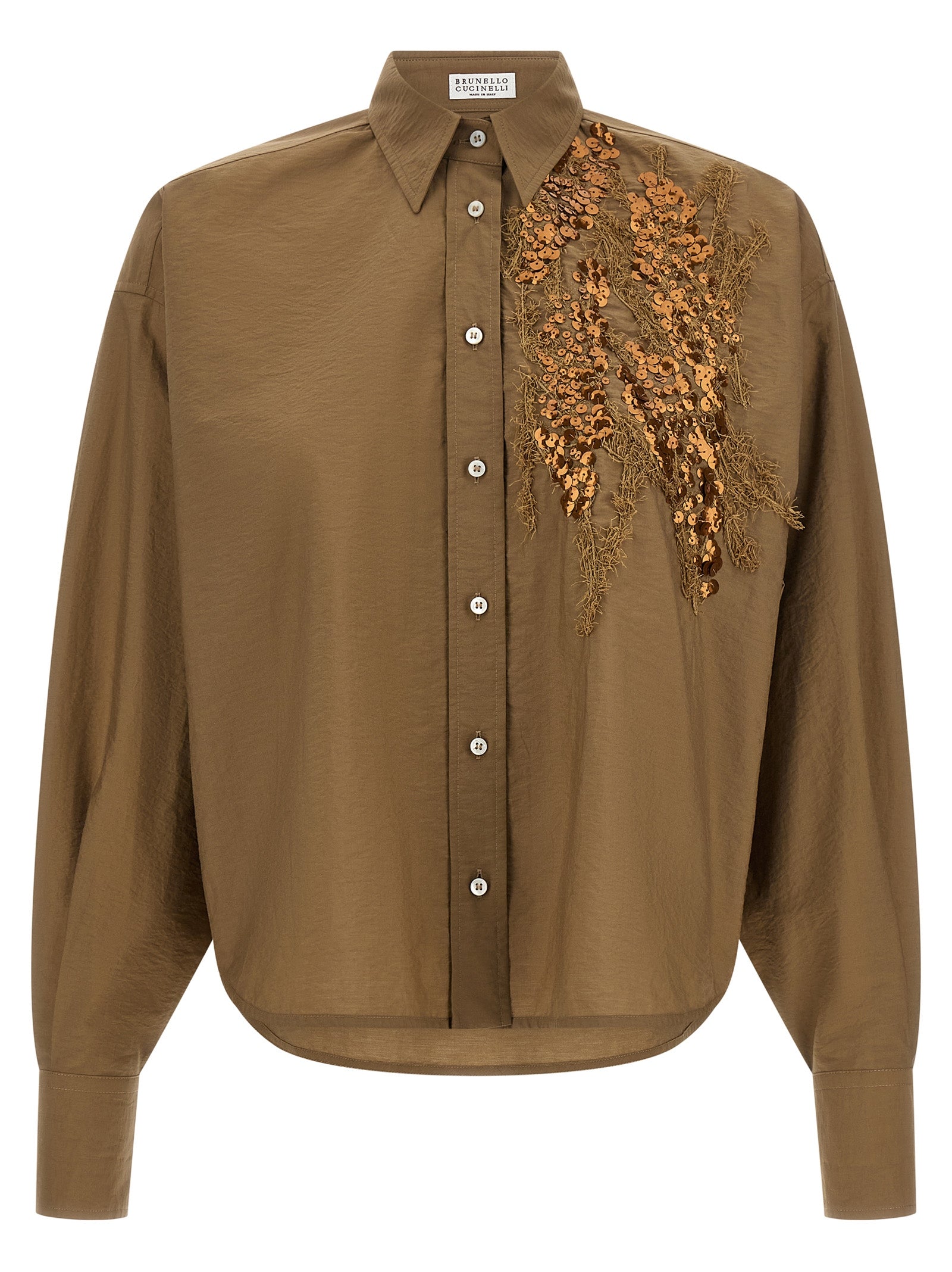 Brunello Cucinelli Women 'Dazzling Seabed Embroidery' Shirt BRUNELLO CUCINELLI