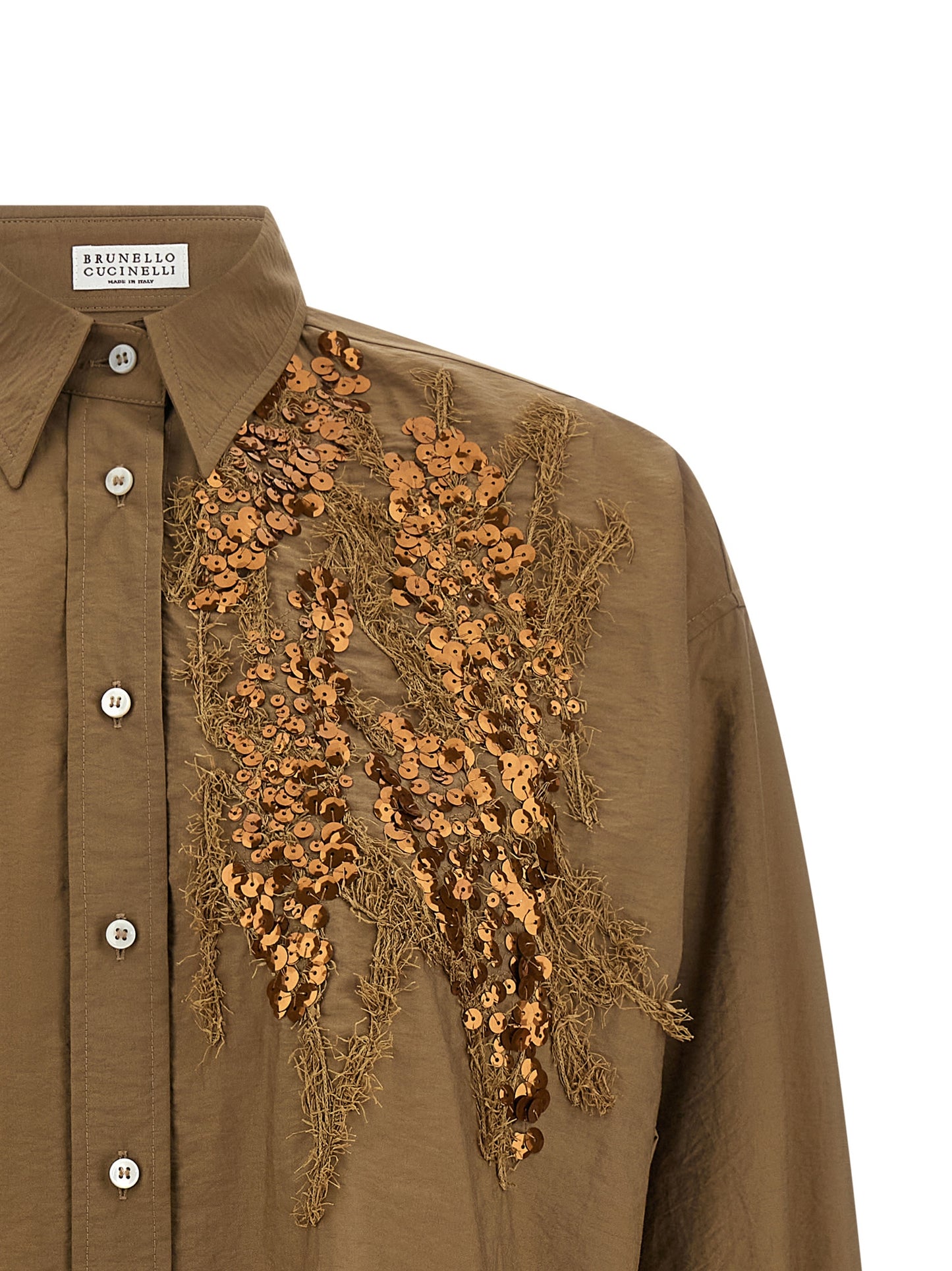 Brunello Cucinelli Women 'Dazzling Seabed Embroidery' Shirt BRUNELLO CUCINELLI