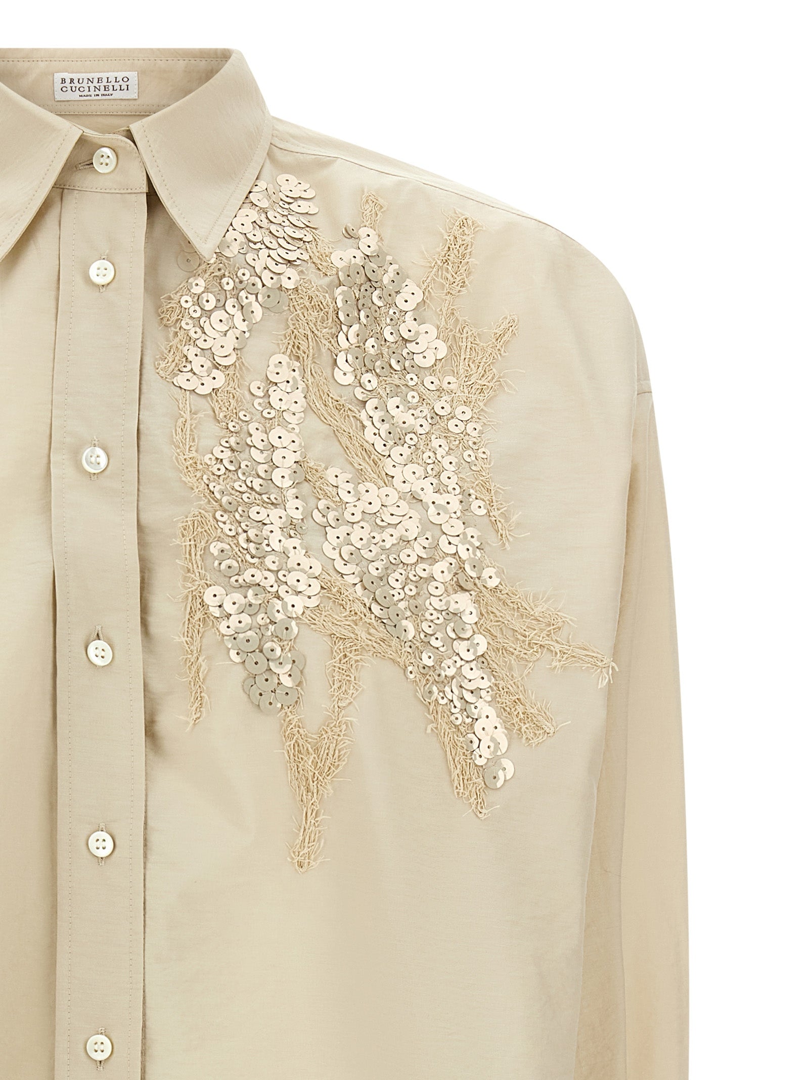 Brunello Cucinelli Women 'Dazzling Seabed Embroidery' Shirt BRUNELLO CUCINELLI