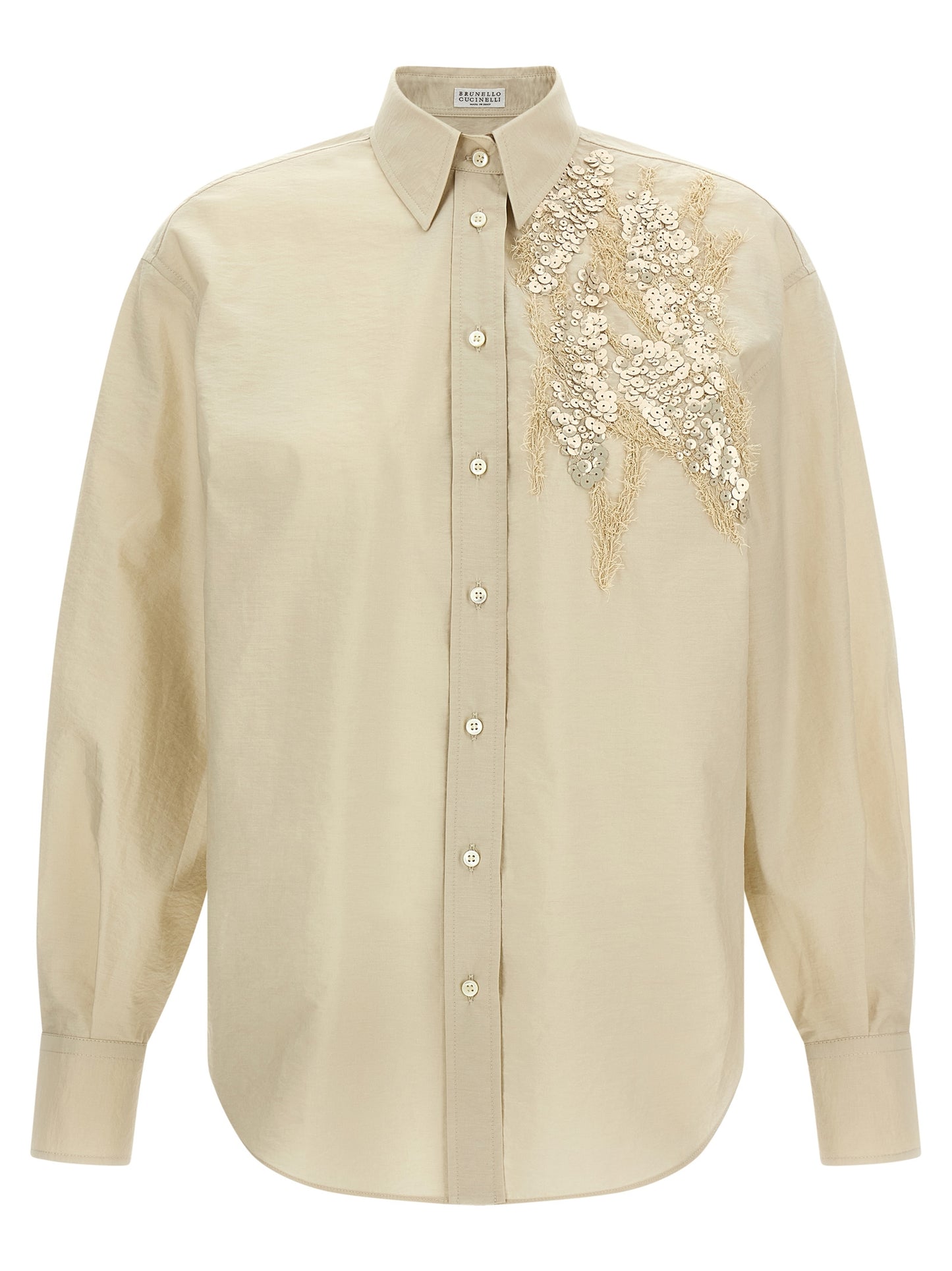 Brunello Cucinelli Women Sequin Embroidery Shirt BRUNELLO CUCINELLI