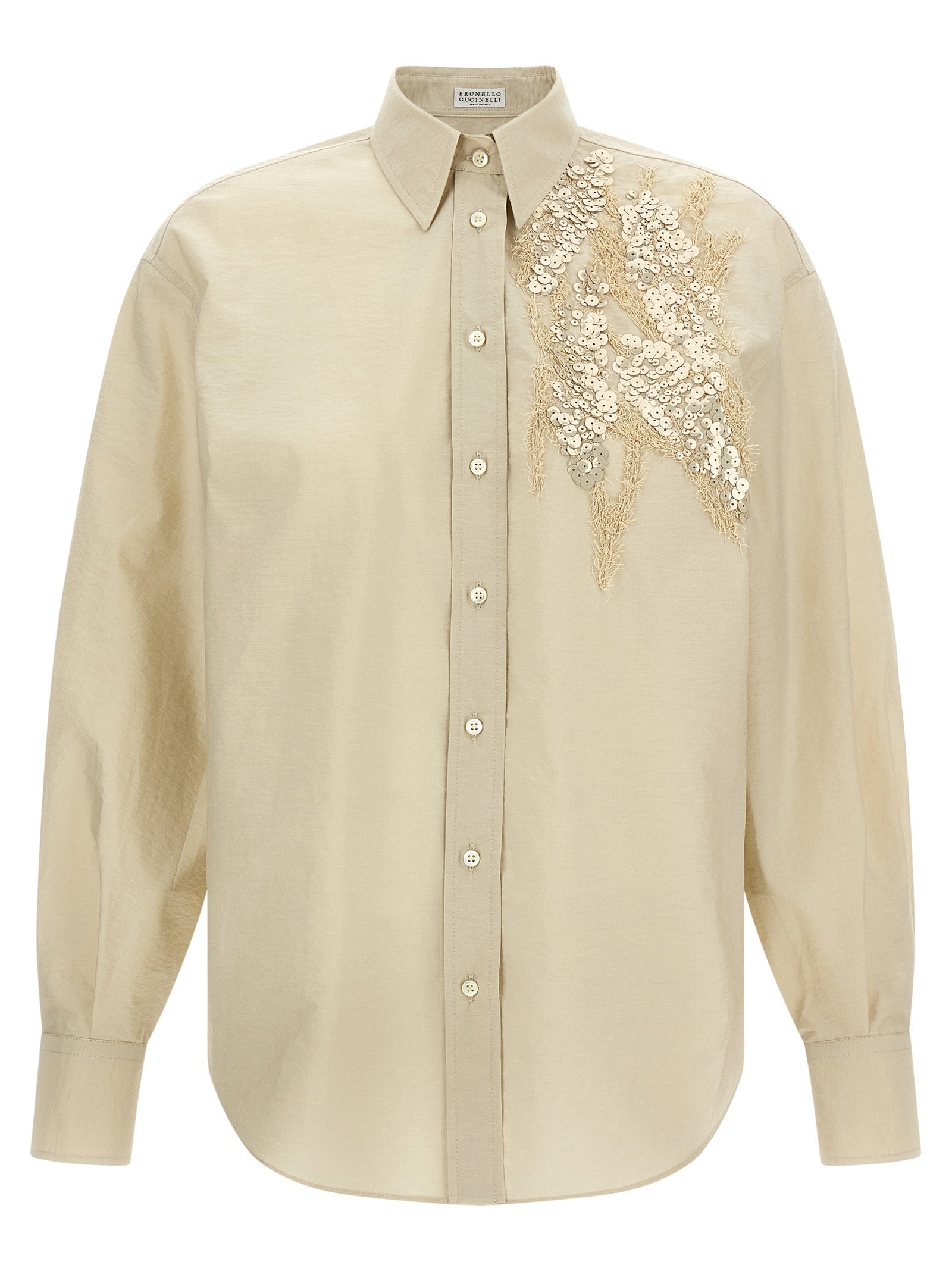 Brunello Cucinelli Women Sequin Embroidery Shirt BRUNELLO CUCINELLI