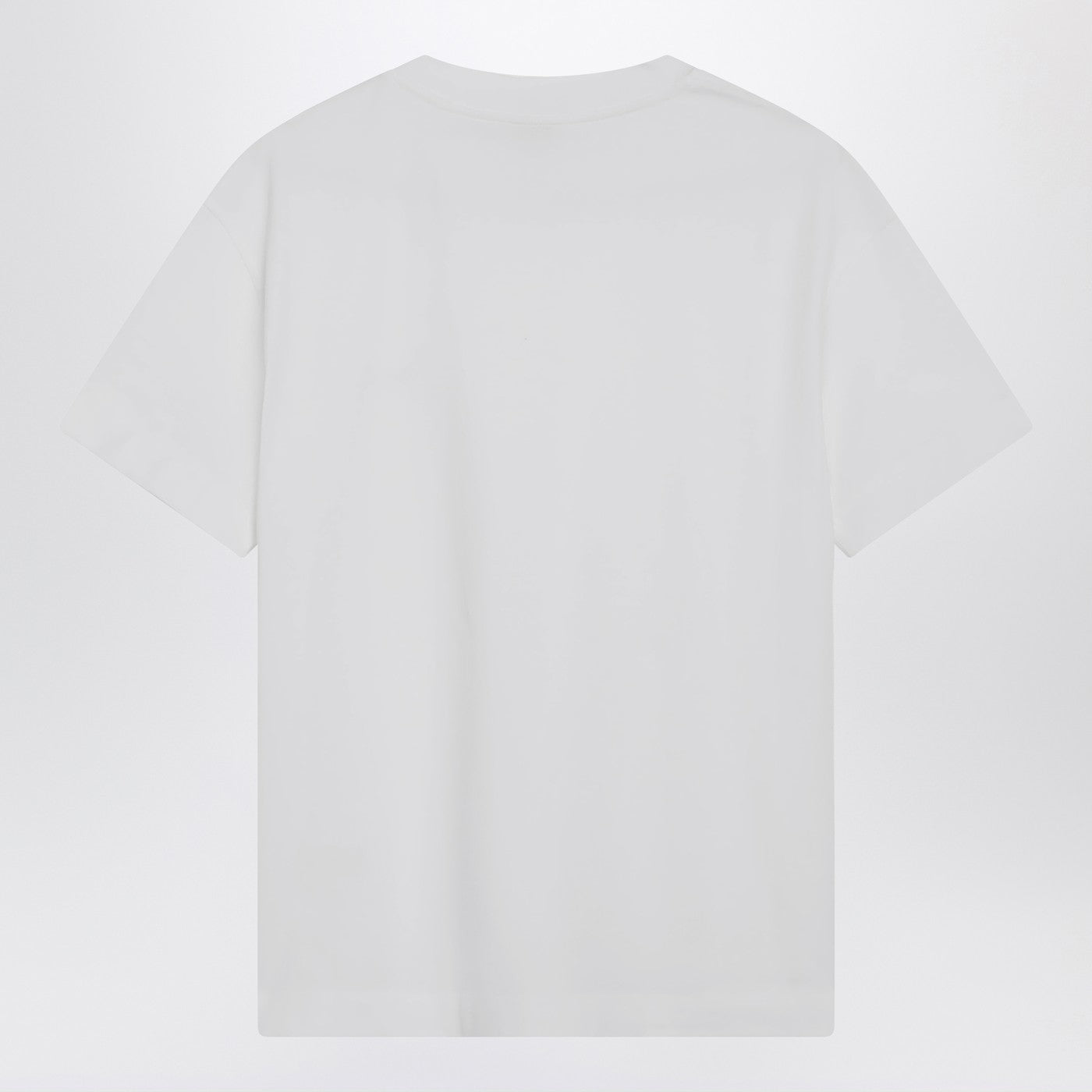 Brunello Cucinelli White Cotton T-Shirt With Shiny Tab Women BRUNELLO CUCINELLI