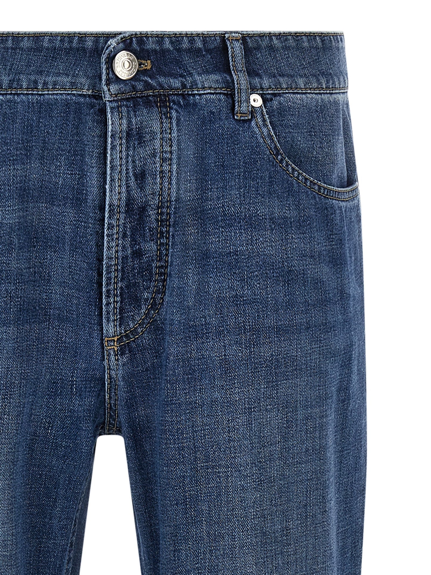 Brunello Cucinelli Men Logo Embroidery Jeans BRUNELLO CUCINELLI