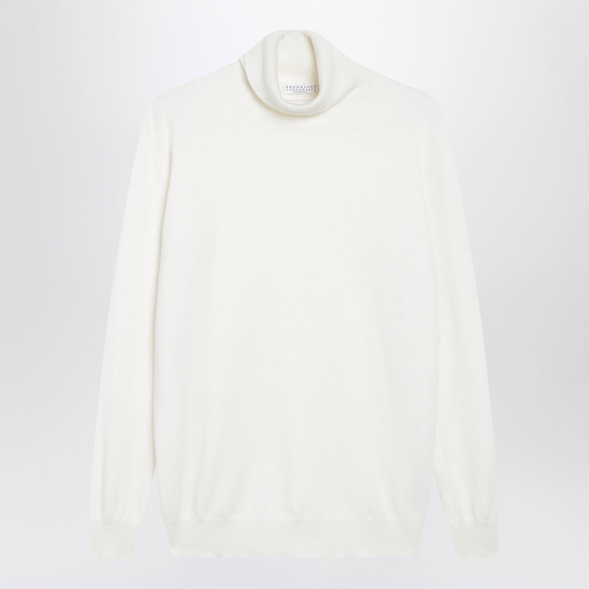 Brunello Cucinelli White Cashmere Turtleneck Sweater Women BRUNELLO CUCINELLI