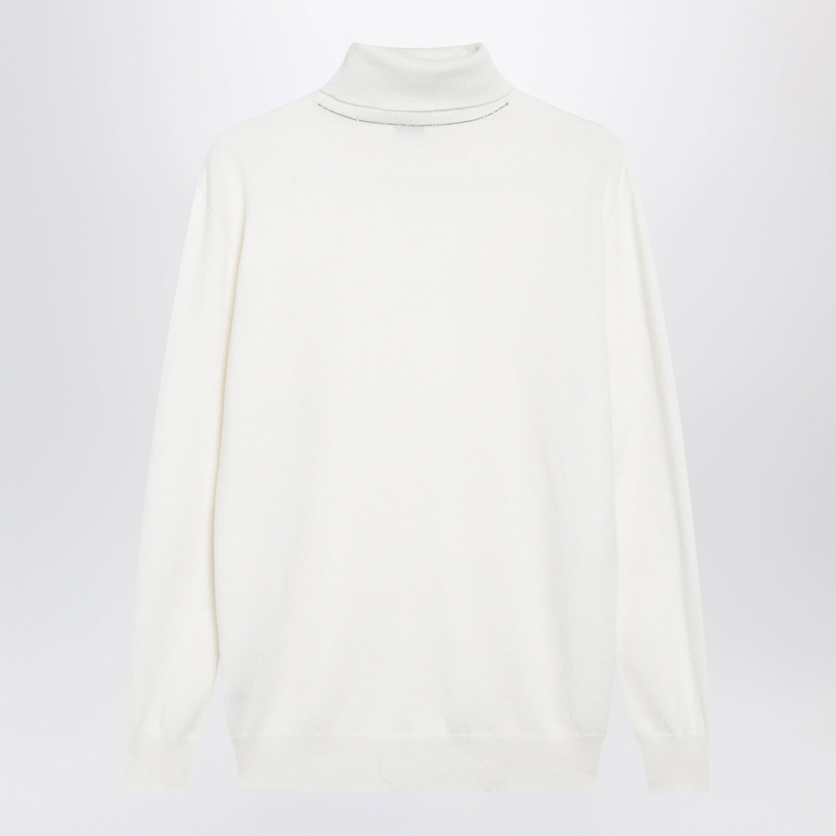 Brunello Cucinelli White Cashmere Turtleneck Sweater Women BRUNELLO CUCINELLI