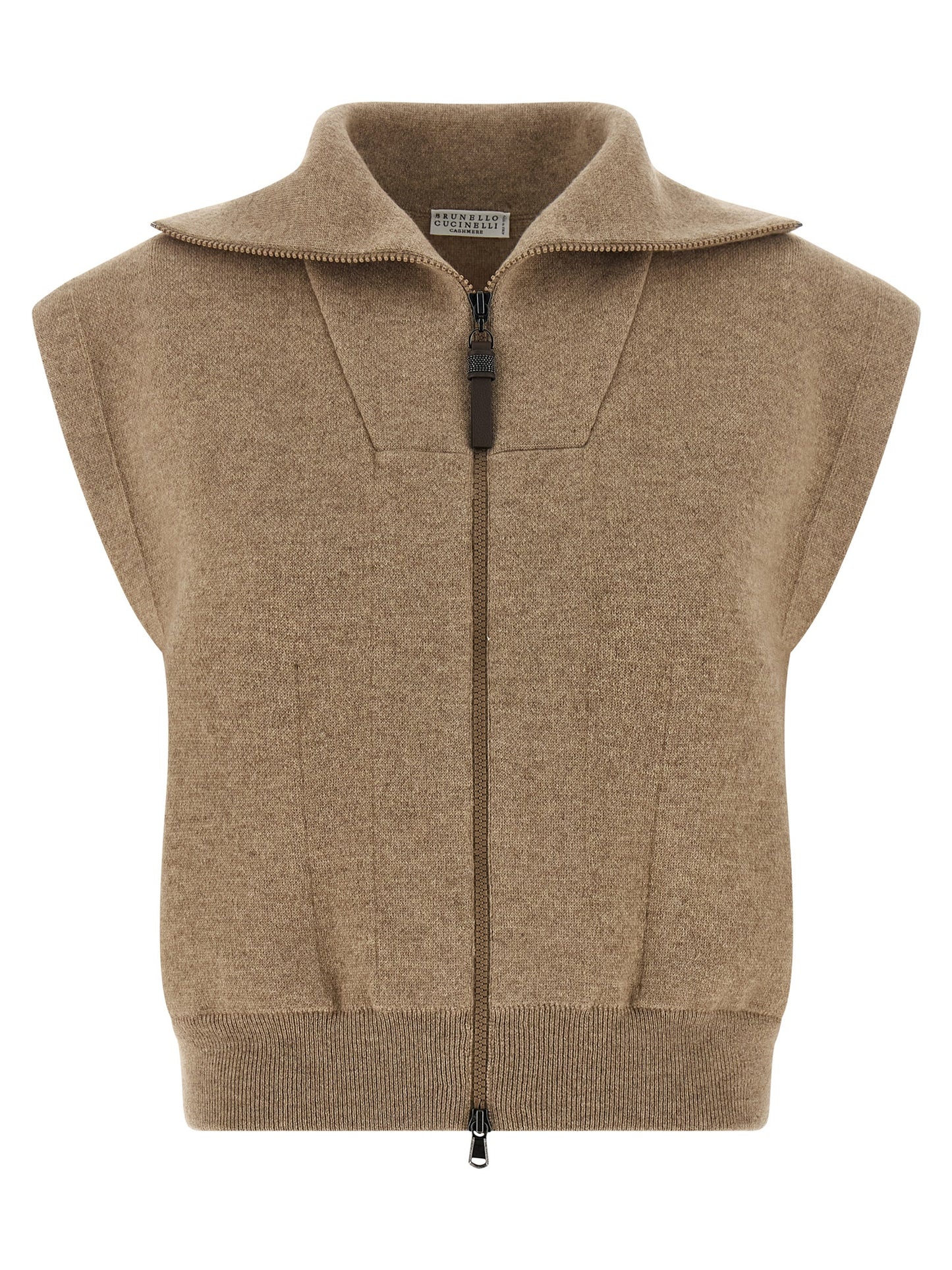 Brunello Cucinelli Women 'Shiny Zipper Pull' Vest BRUNELLO CUCINELLI