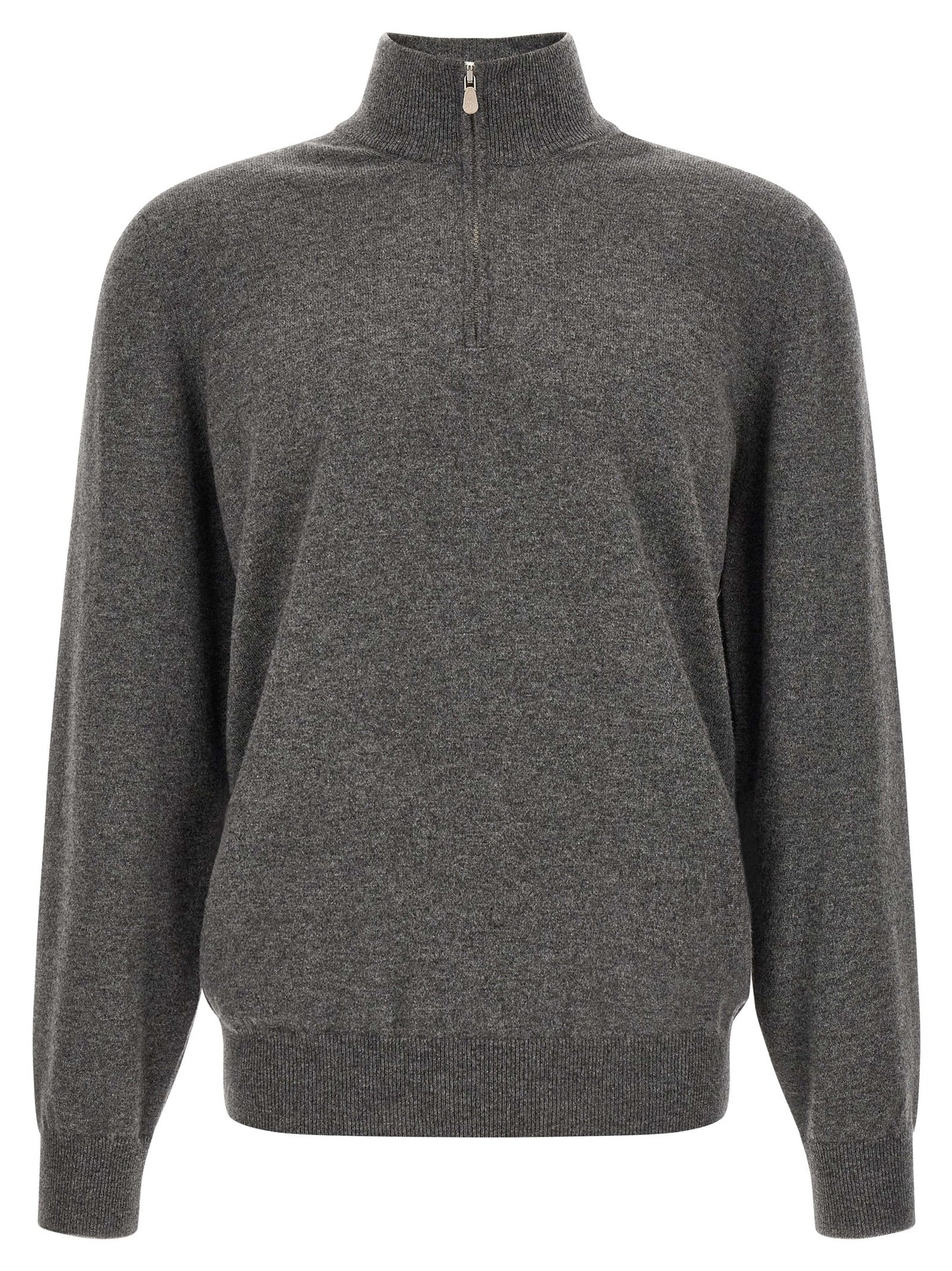 Brunello Cucinelli Men Half-Zip Cashmere Sweater BRUNELLO CUCINELLI