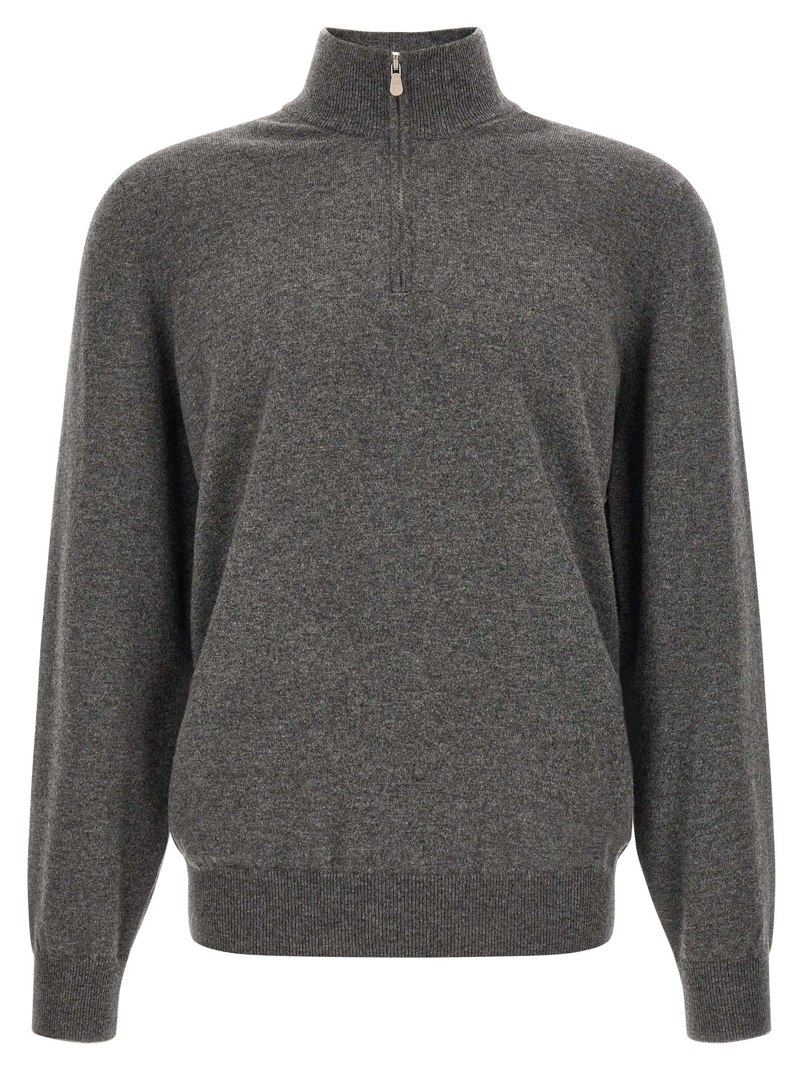 Brunello Cucinelli Men Half-Zip Cashmere Sweater BRUNELLO CUCINELLI