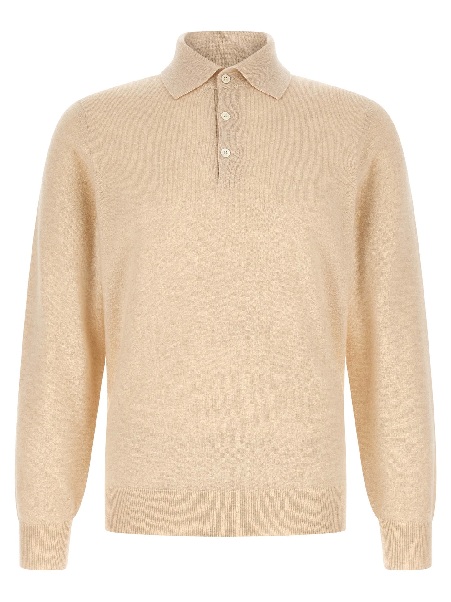 Brunello Cucinelli Men Cashmere Knit Polo Shirt BRUNELLO CUCINELLI