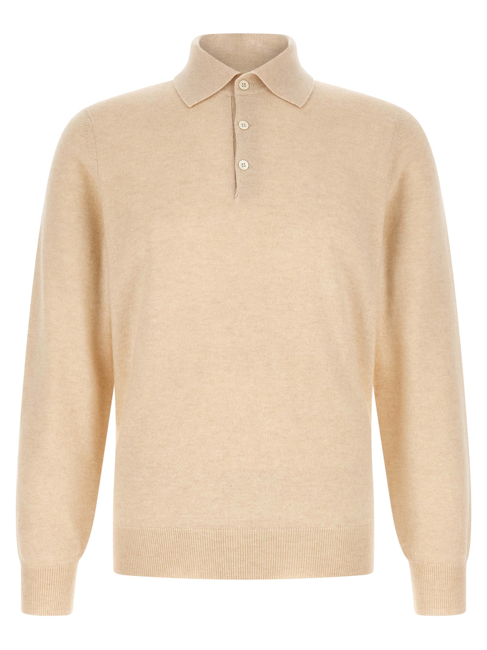 Brunello Cucinelli Men Cashmere Knit Polo Shirt BRUNELLO CUCINELLI