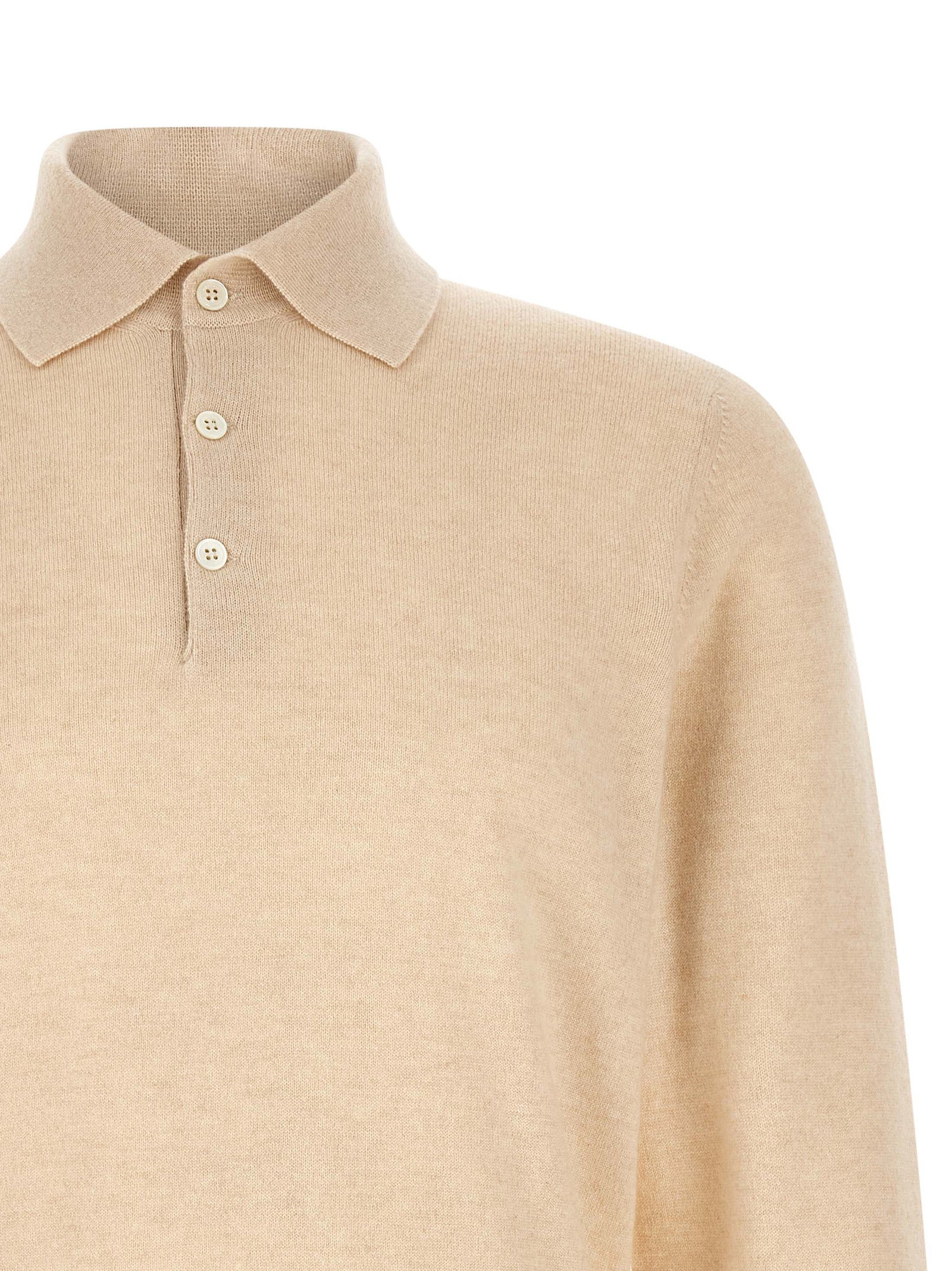 Brunello Cucinelli Men Cashmere Knit Polo Shirt BRUNELLO CUCINELLI