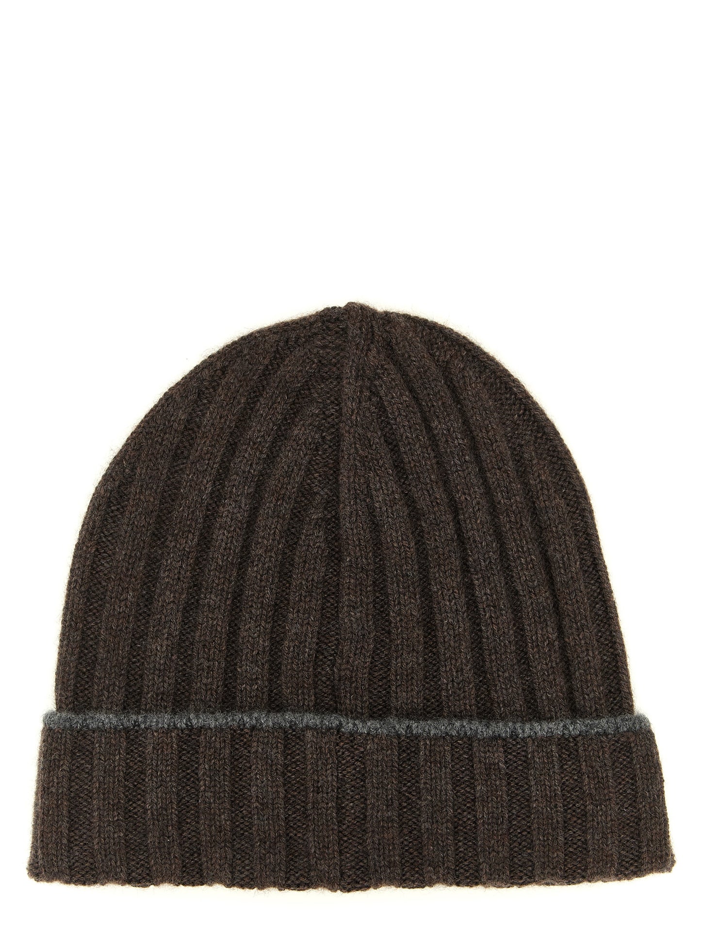 Brunello Cucinelli Men Cashmere Turn-Up Beanie BRUNELLO CUCINELLI
