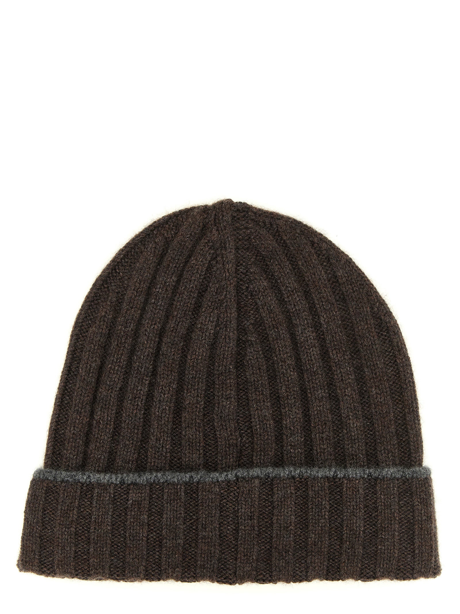 Brunello Cucinelli Men Cashmere Turn-Up Beanie BRUNELLO CUCINELLI