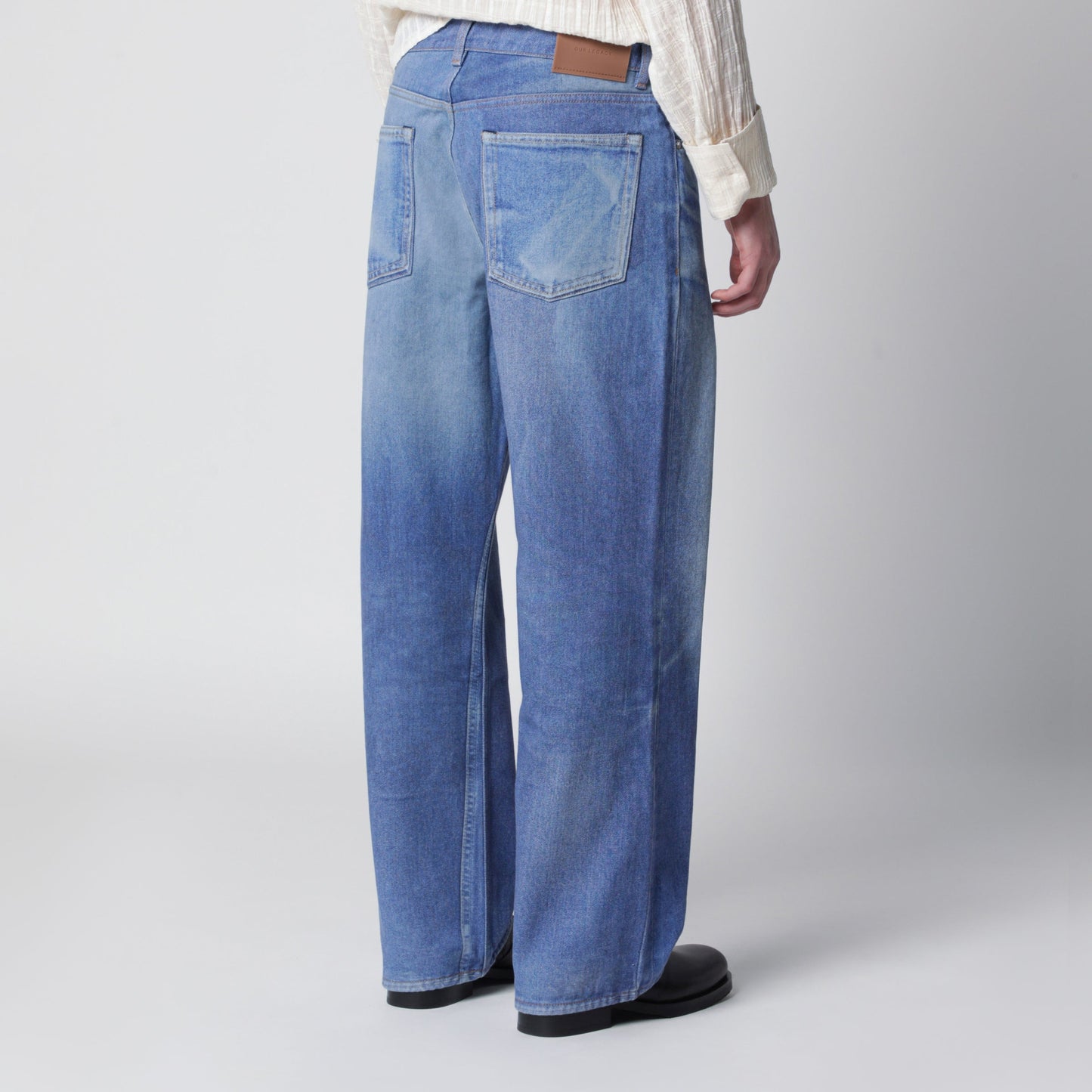Our Legacy Jeans Third Cut In Digital Blue Aurora Print Men OUR LEGACY
