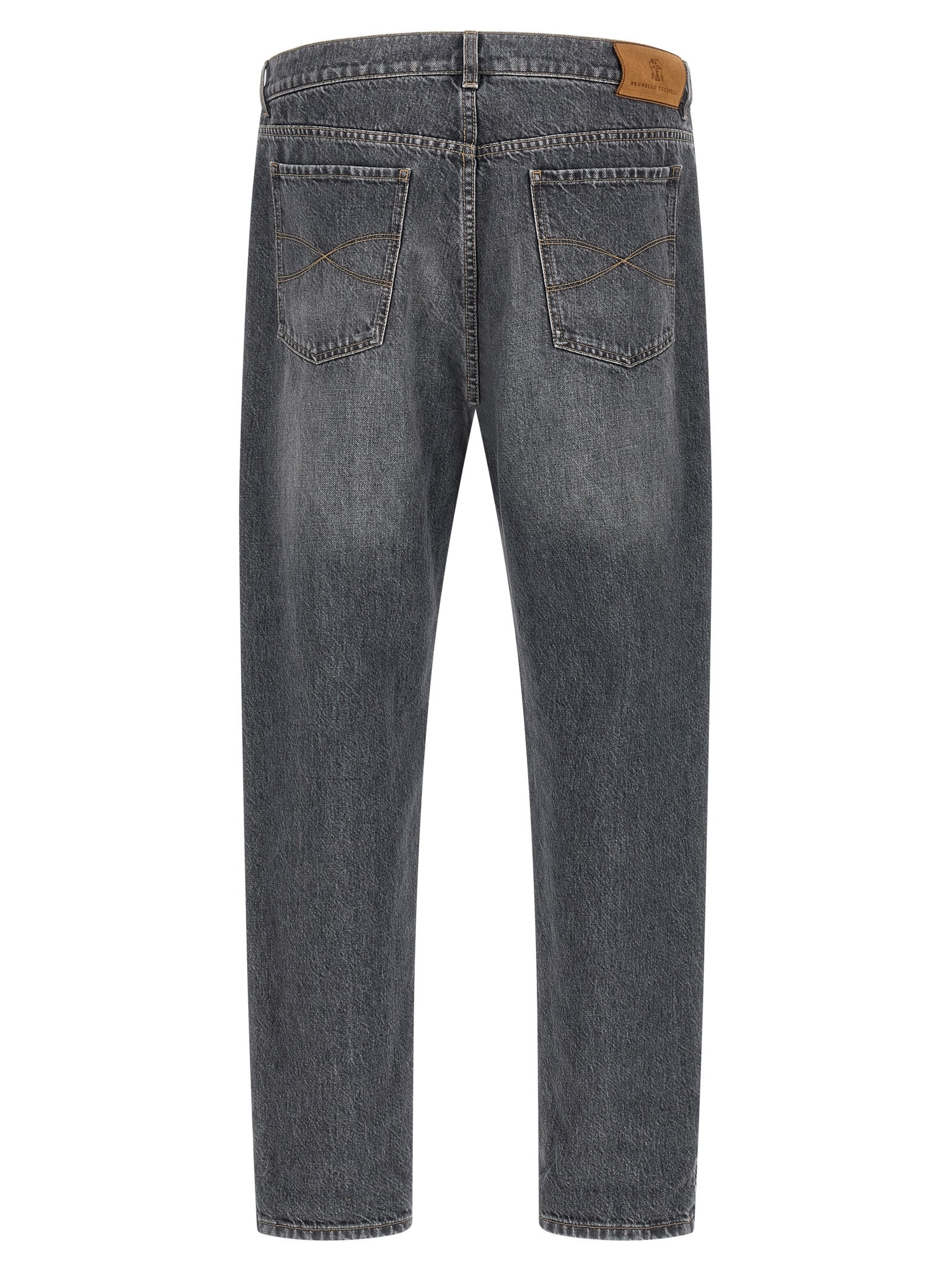 Brunello Cucinelli Men Jeans Denim Greyscale BRUNELLO CUCINELLI