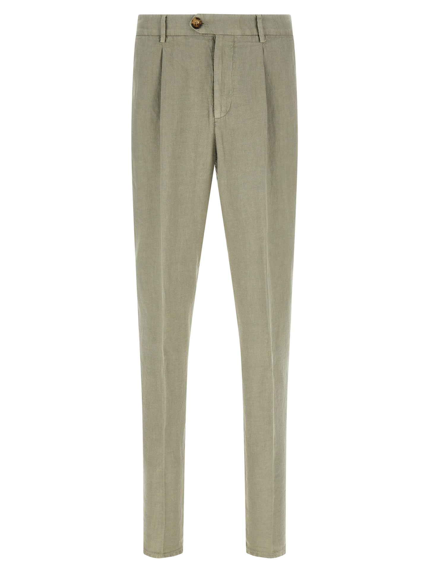Brunello Cucinelli Men Linen Gabardine Trousers BRUNELLO CUCINELLI