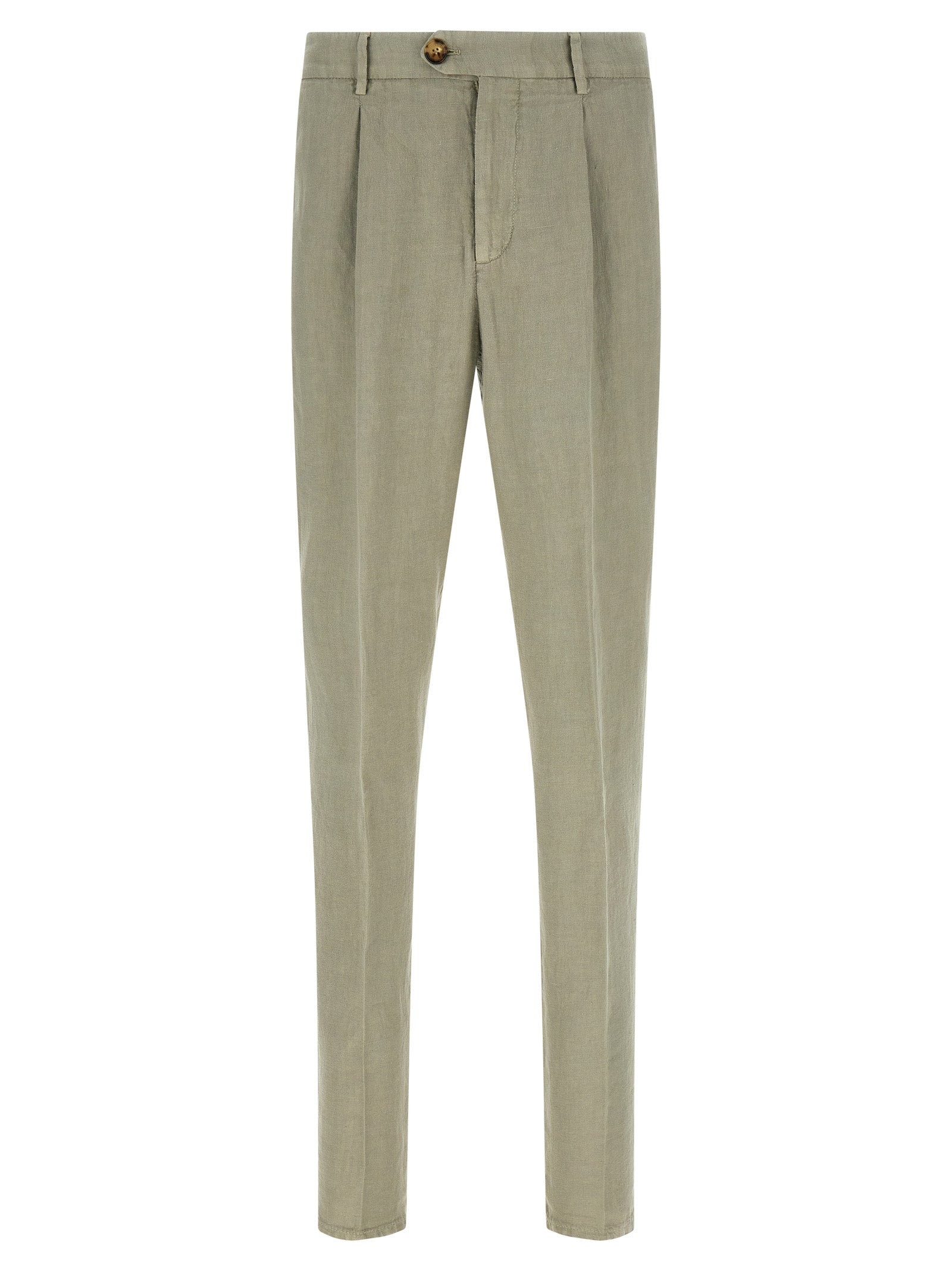 Brunello Cucinelli Men Linen Gabardine Trousers BRUNELLO CUCINELLI
