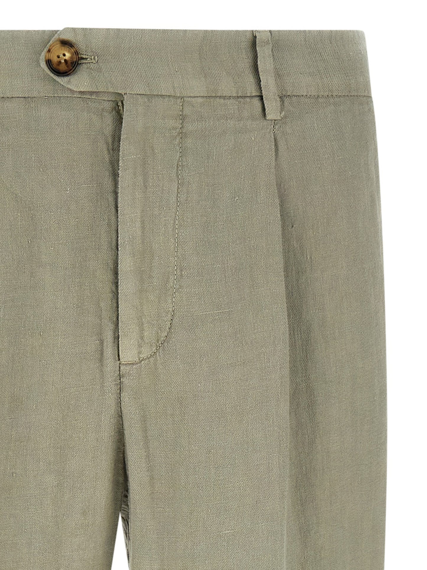 Brunello Cucinelli Men Linen Gabardine Trousers BRUNELLO CUCINELLI