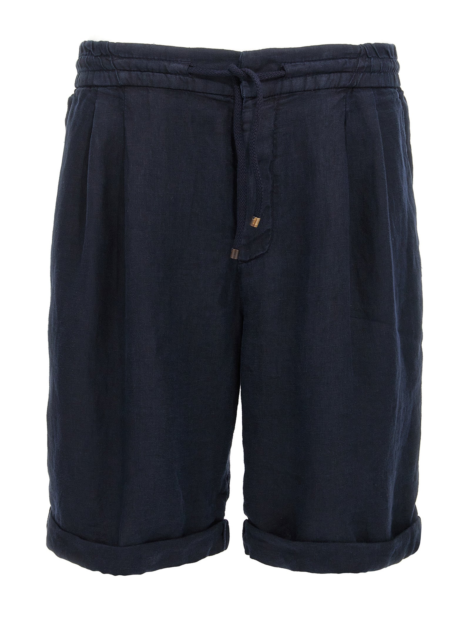 Brunello Cucinelli Men Linen Bermuda Shorts BRUNELLO CUCINELLI