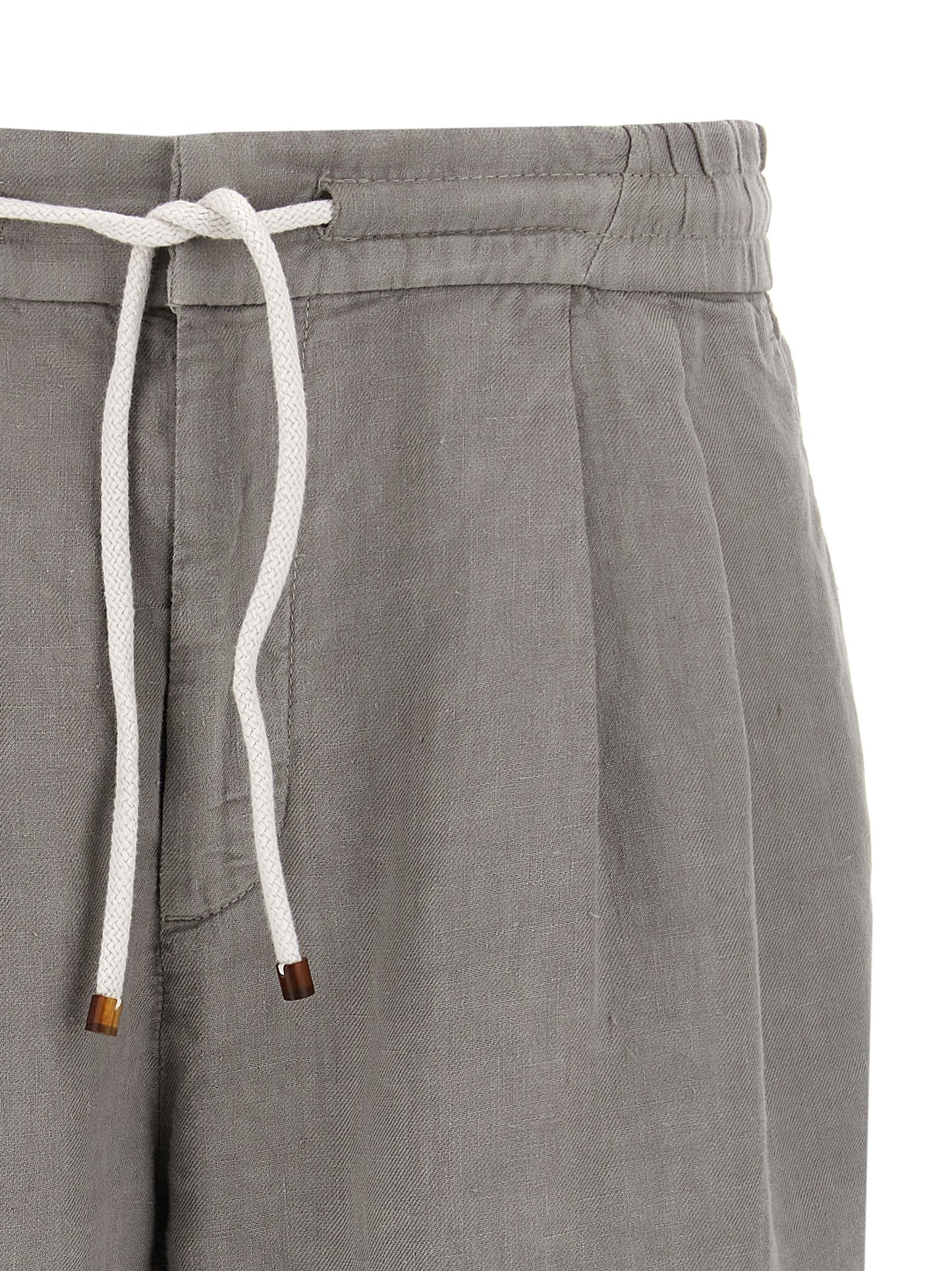 Brunello Cucinelli Men Linen Bermuda Shorts BRUNELLO CUCINELLI