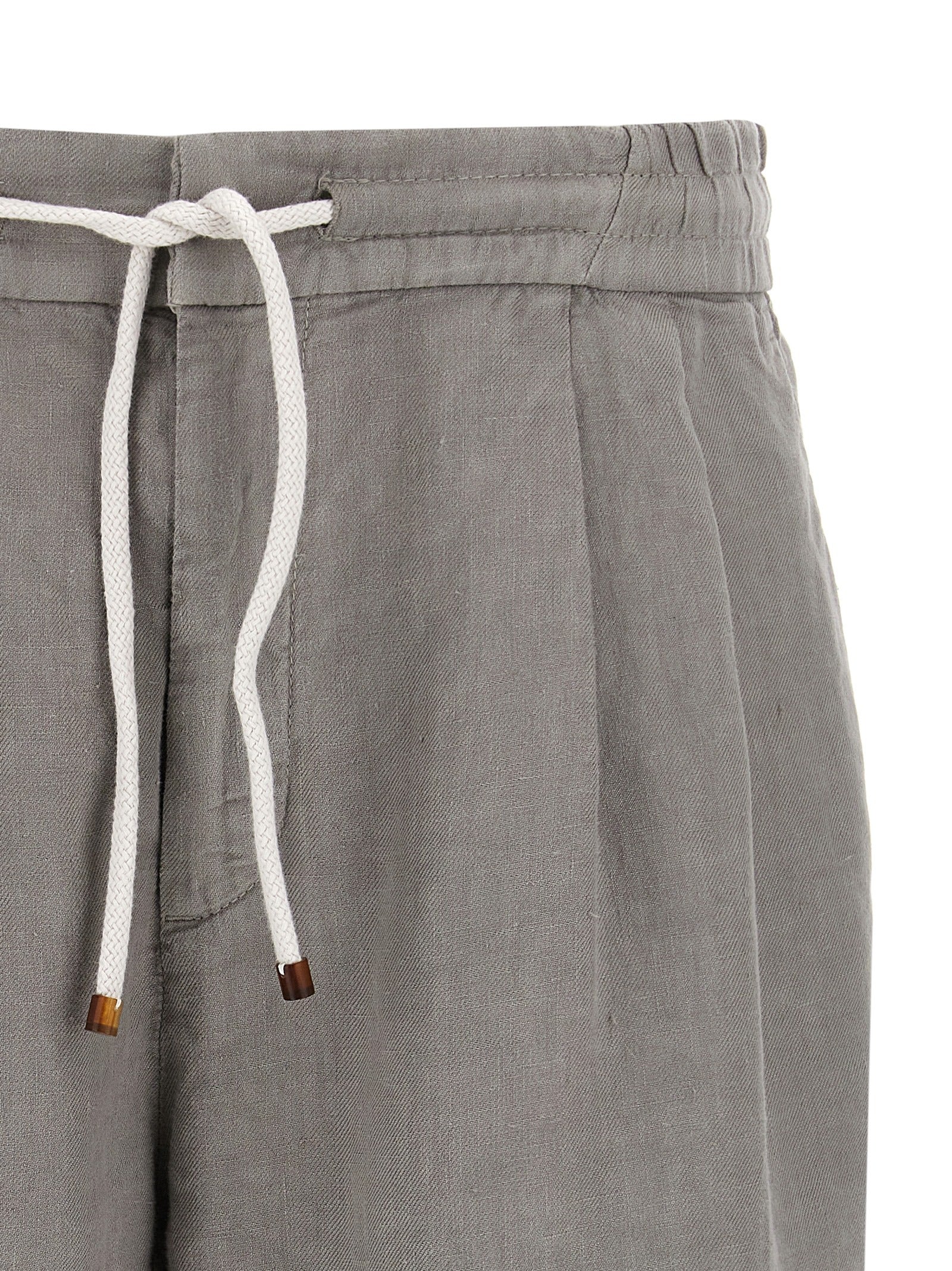 Brunello Cucinelli Men Linen Bermuda Shorts BRUNELLO CUCINELLI