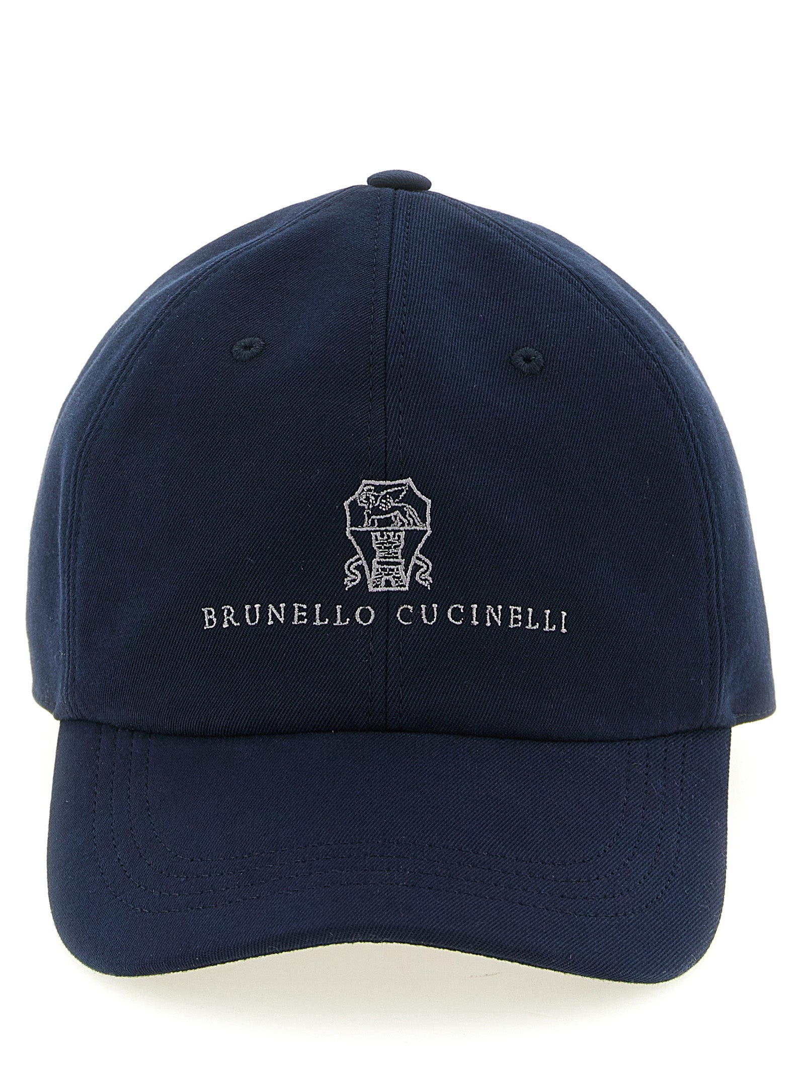 Brunello Cucinelli Men Logo Embroidery Baseball Cap BRUNELLO CUCINELLI