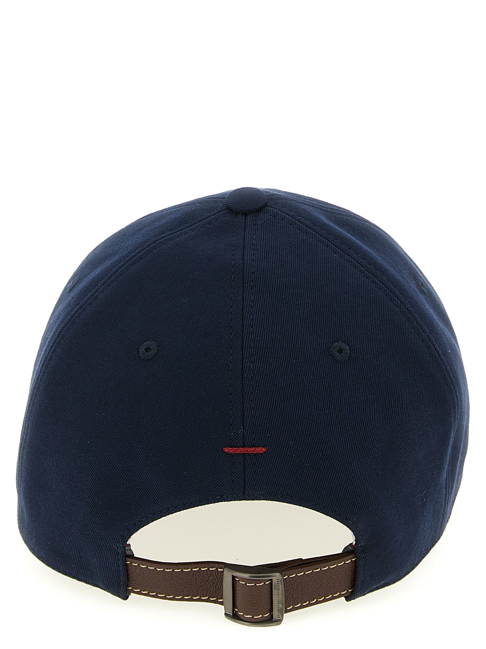 Brunello Cucinelli Men Logo Embroidery Baseball Cap BRUNELLO CUCINELLI