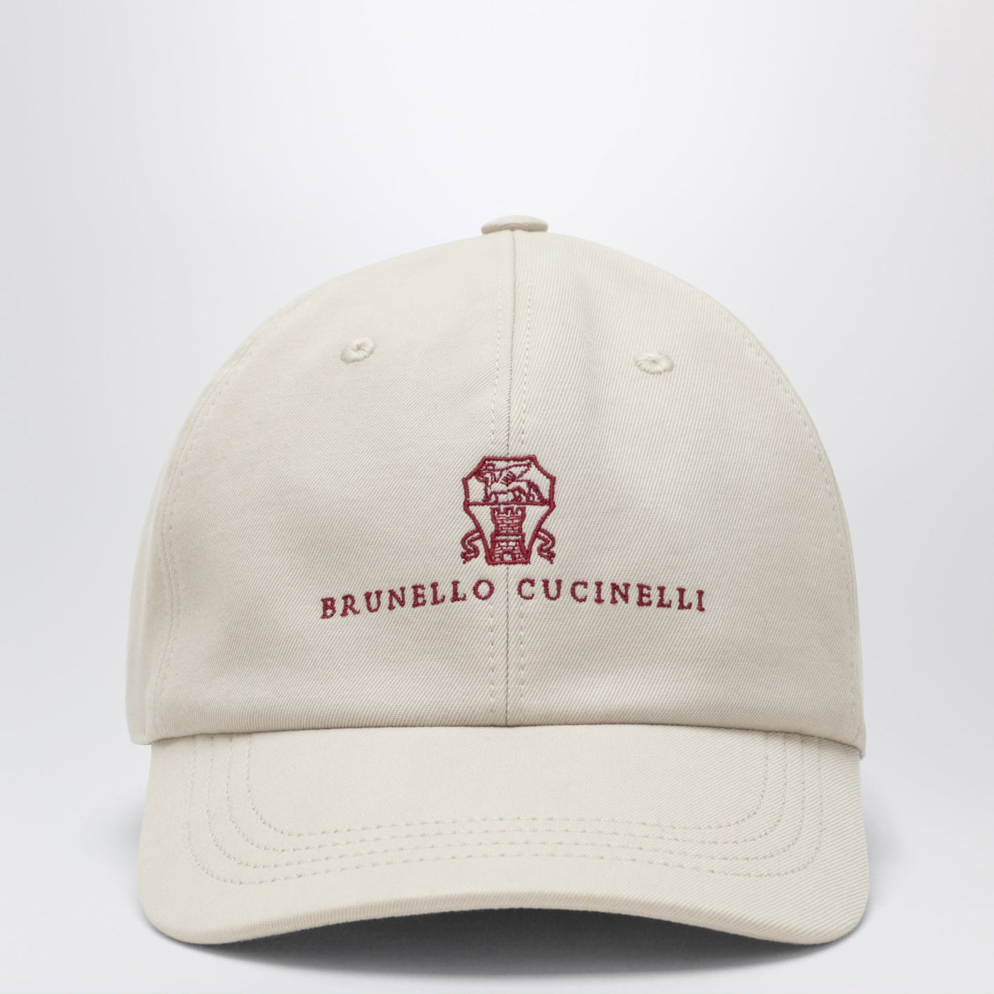 Brunello Cucinelli Sand-Colored Baseball Cap In Cotton Men BRUNELLO CUCINELLI